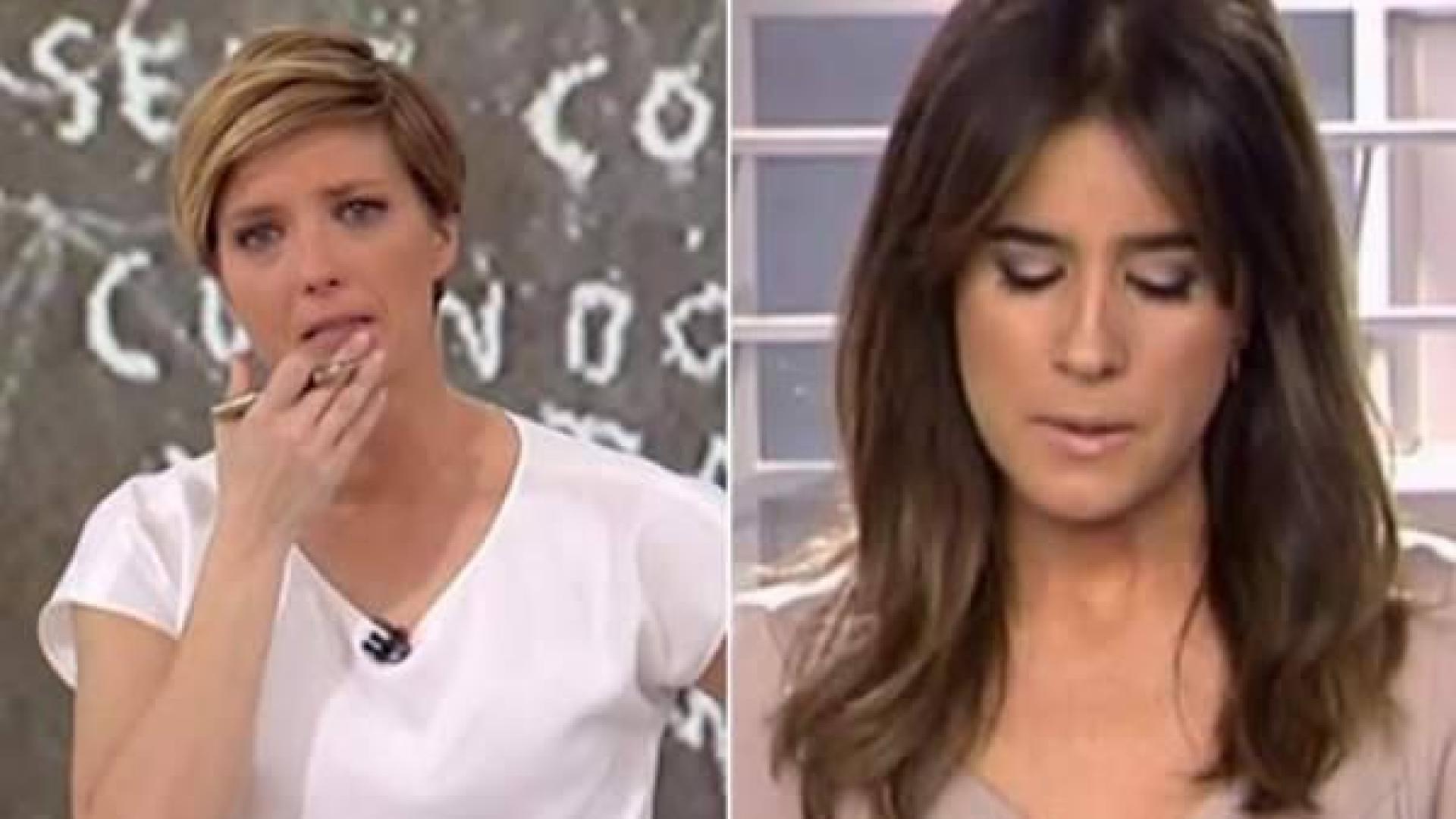 María Casado e Isabel Jiménez, emocionadas al informar sobre el niño desaparecido