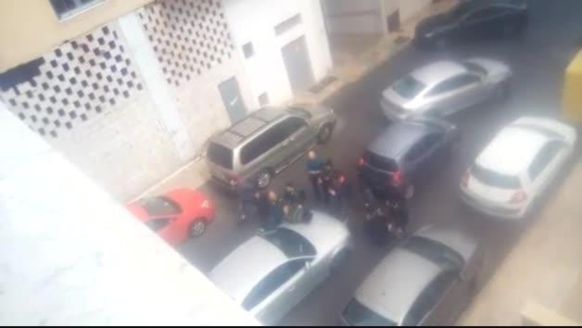 Momento de la detención de la novia del padre de Gabriel