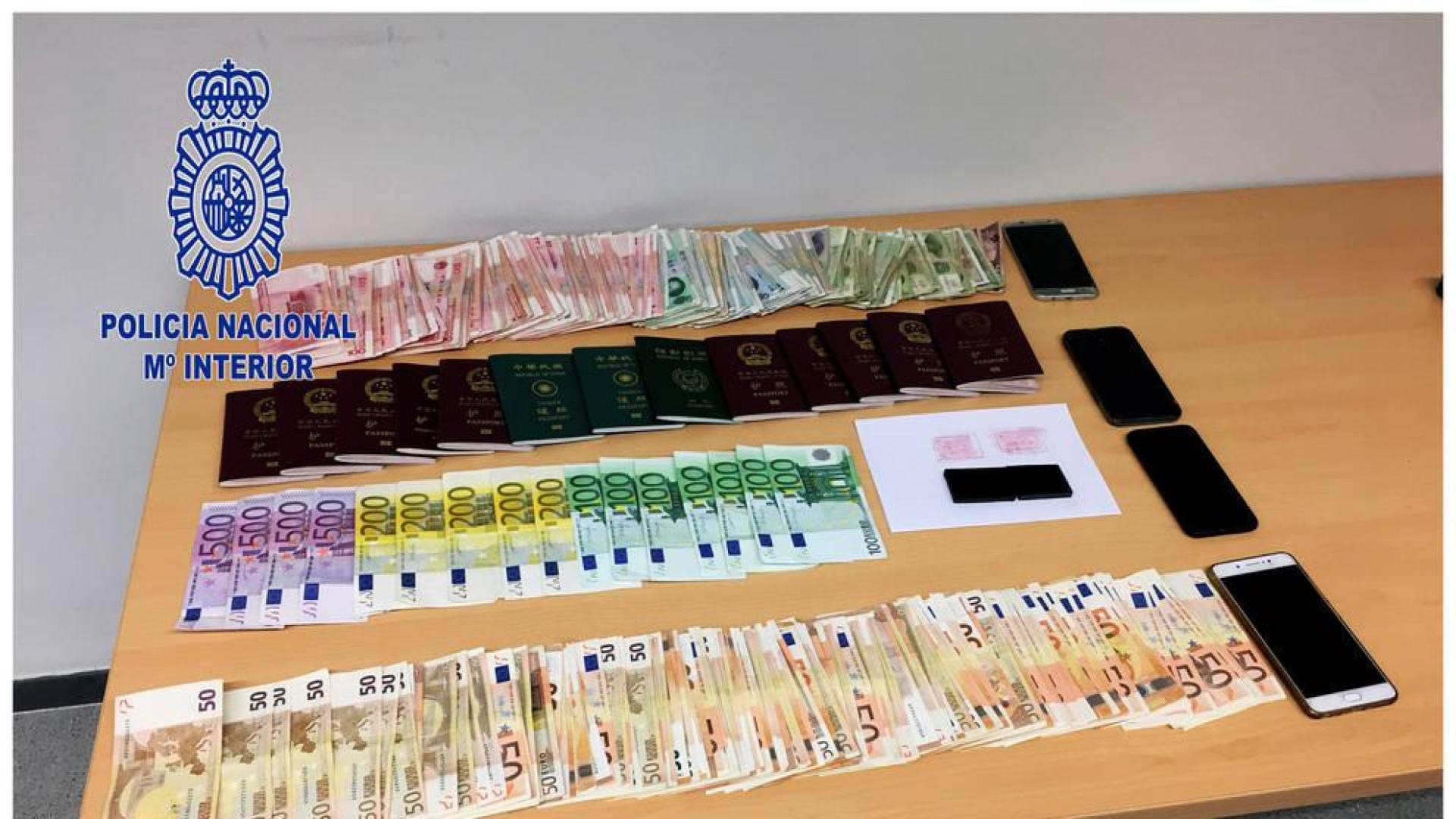155 detenidos al desmantelarse una red de tráfico de ciudadanos chinos