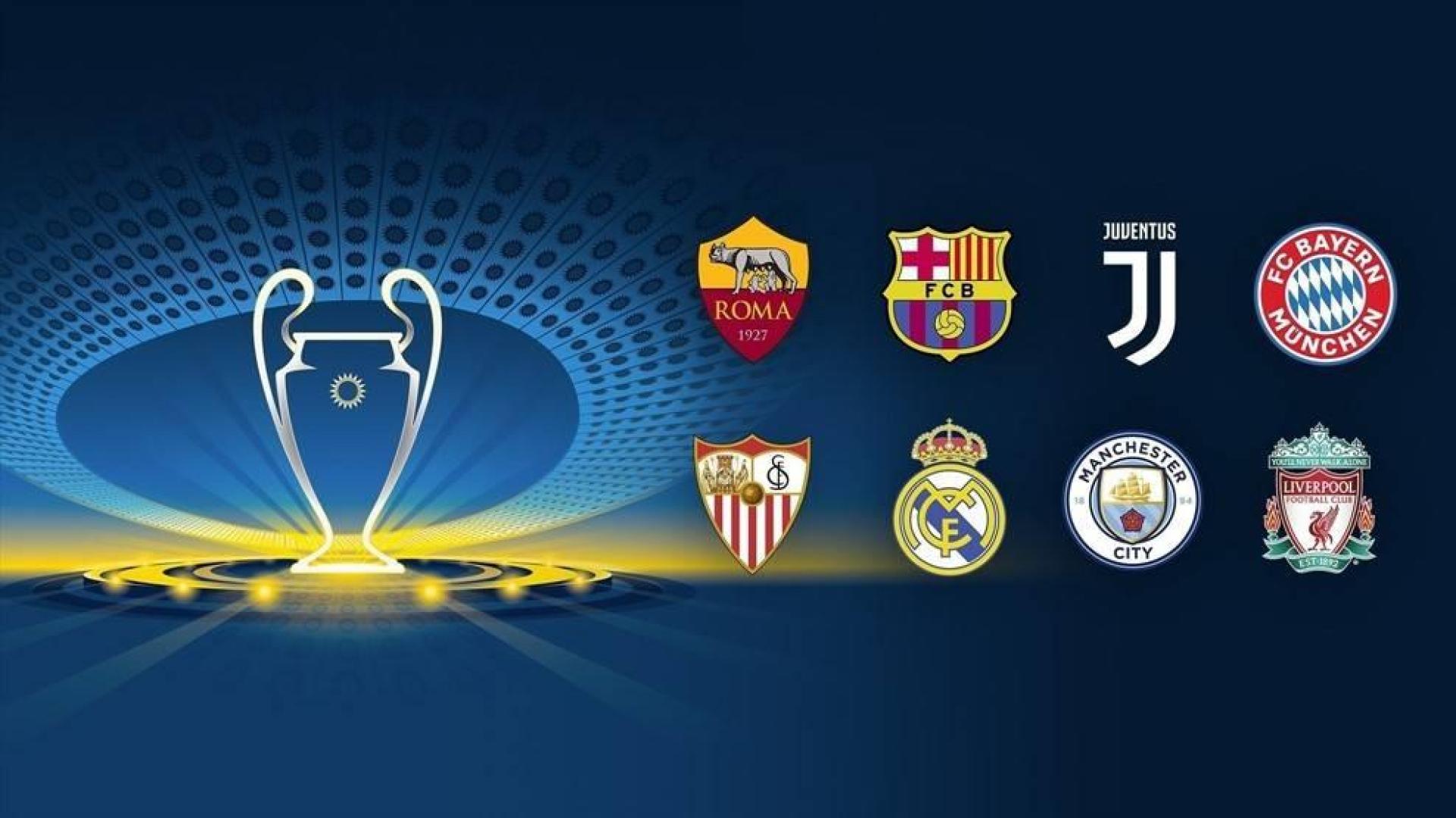 Roma, Bayern y Juventus, rivales de Barcelona, Sevilla y Real Madrid en cuartos