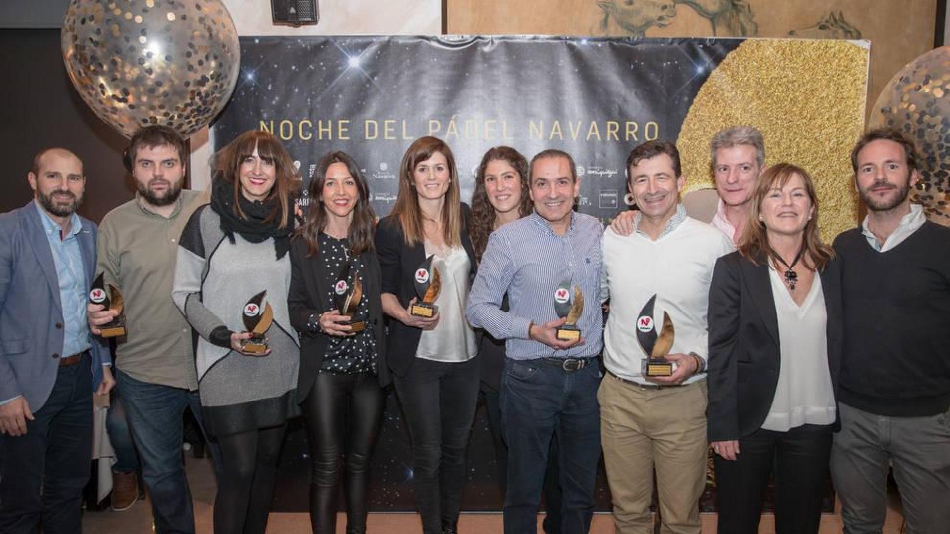 La Noche del Pádel Navarro premió a Zaratiegui y Torrens
