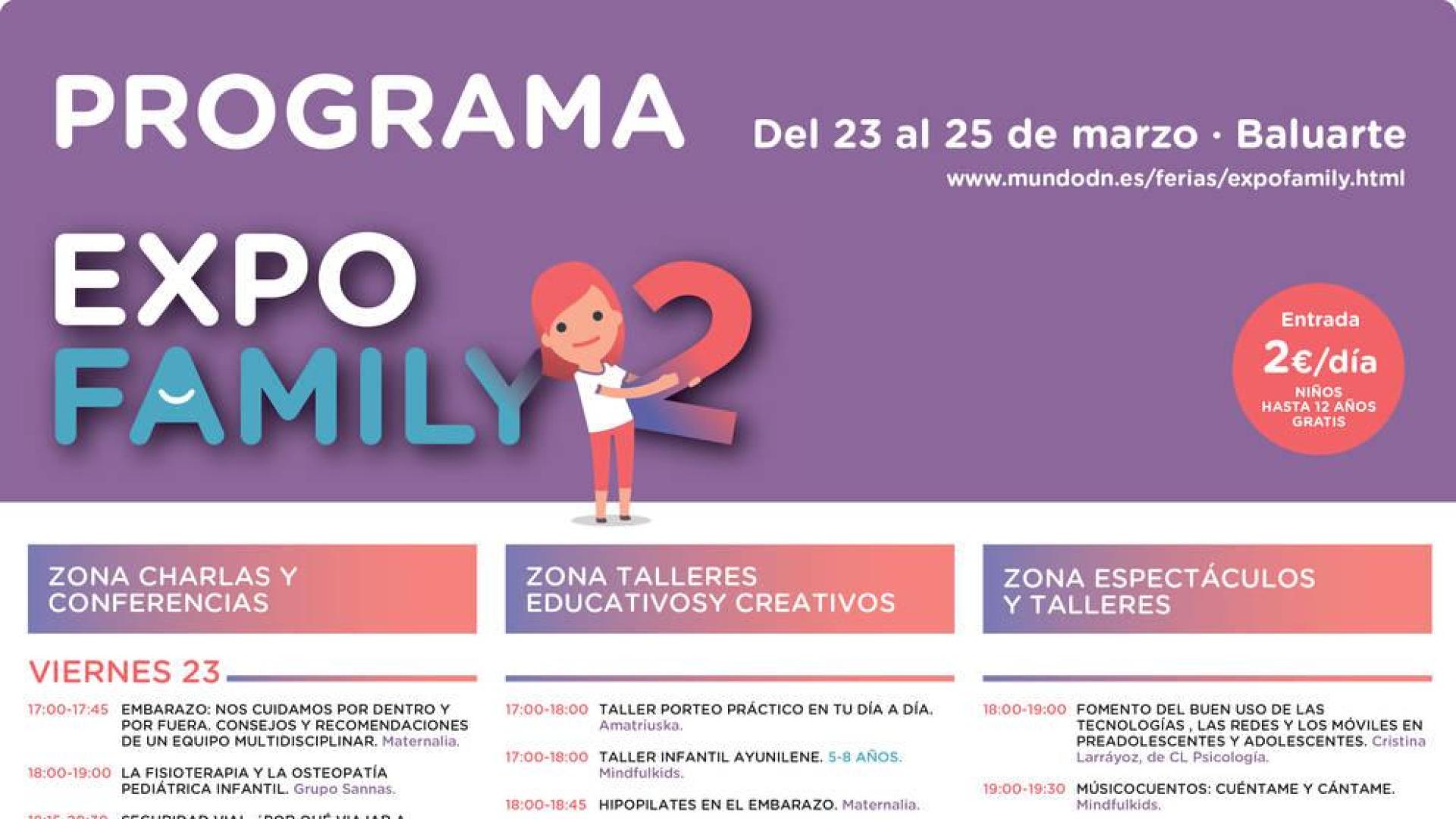 Agenda de Expofamily para este viernes
