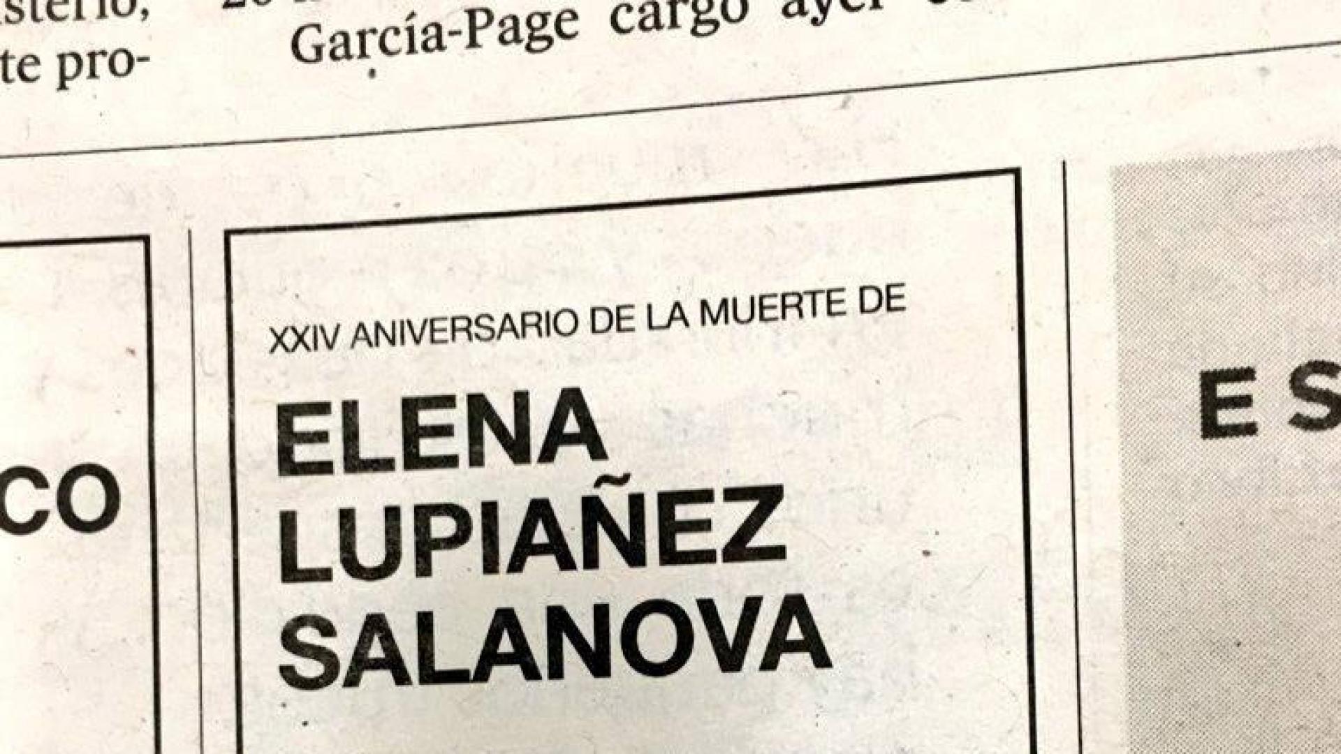 El viudo que escribe una cariñosa esquela a su mujer desde hace 24 años