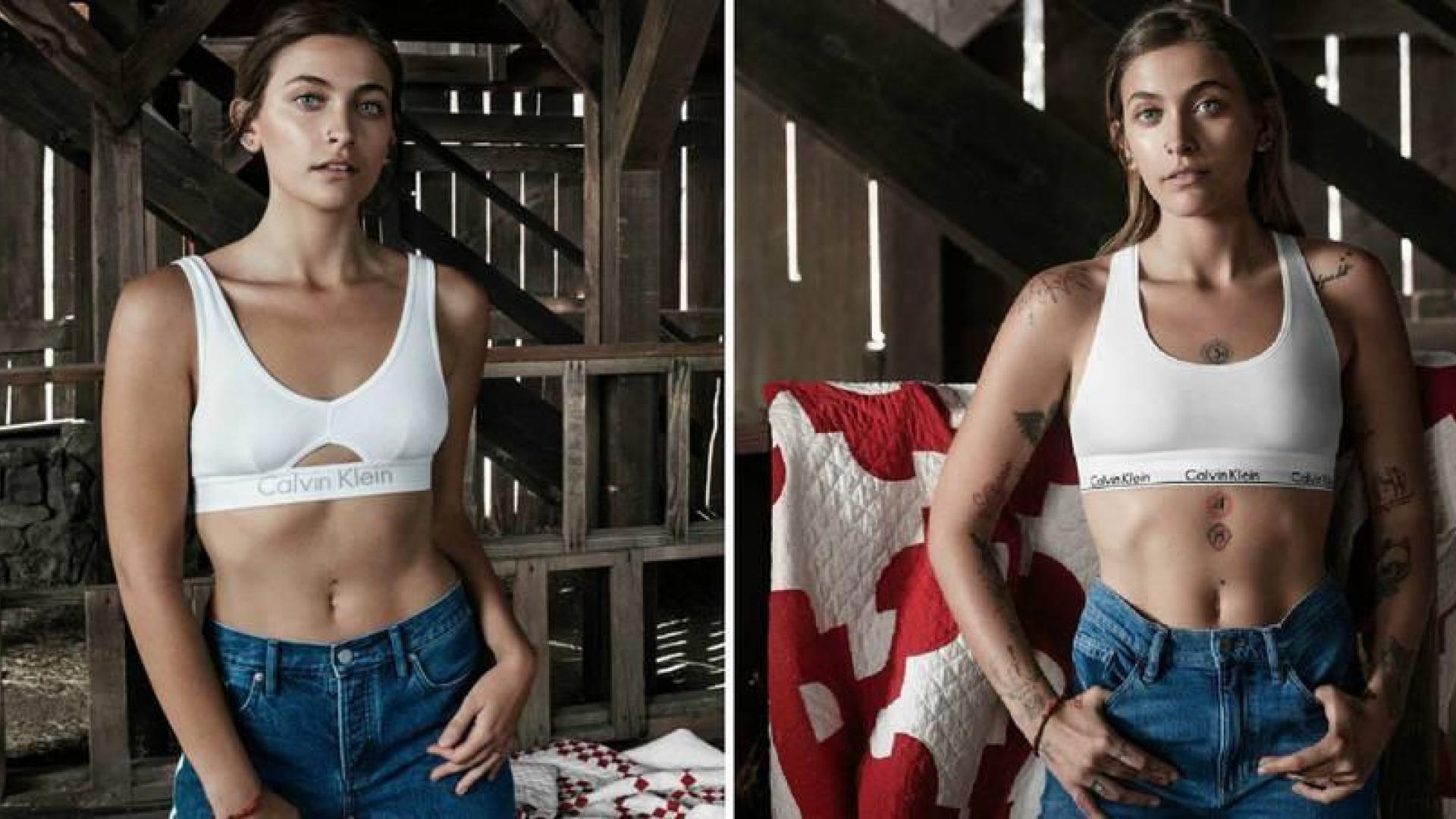 Calvin Klein elimina los tatuajes de Paris Jackson en una campaña publicitaria