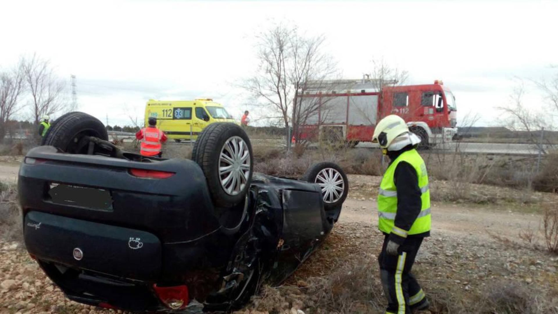 Herida una mujer al salirse de la vía por esquivar a un perro en Castejón