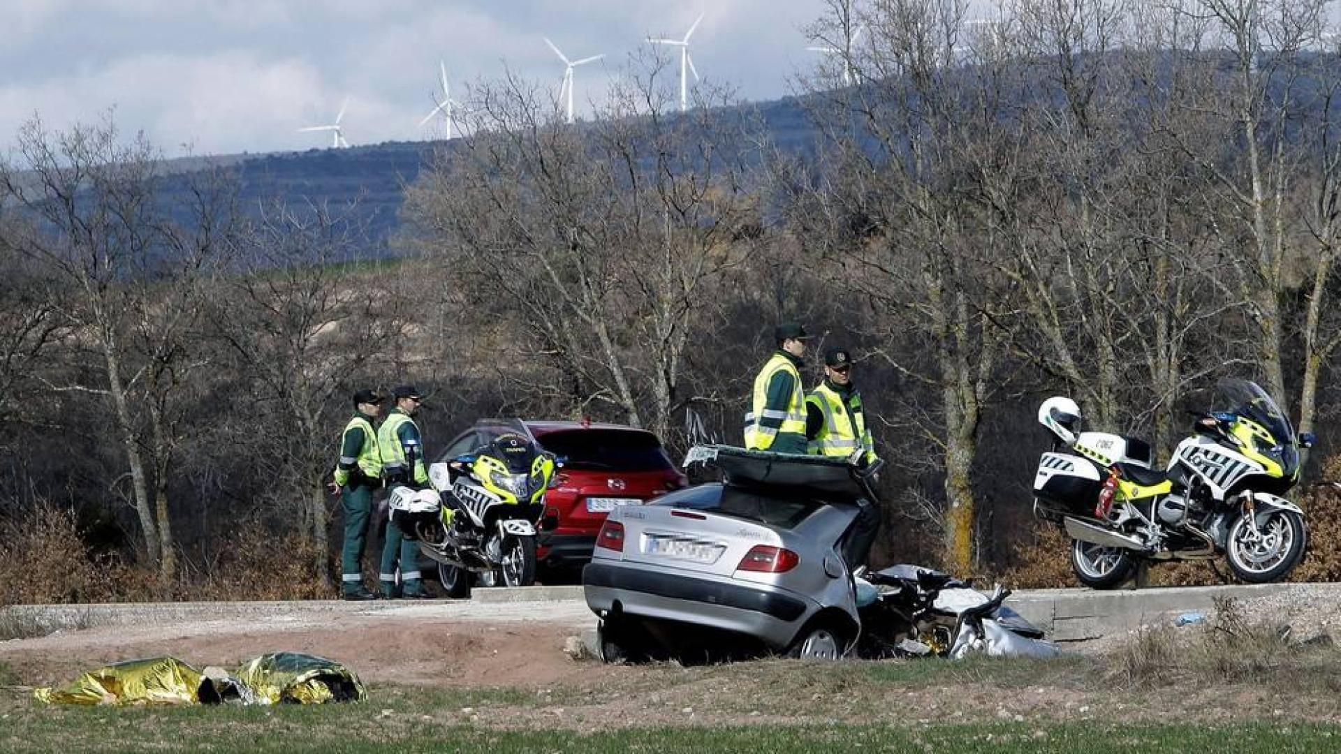 Mueren dos vecinos de Pamplona y Andoain en un accidente en Soria