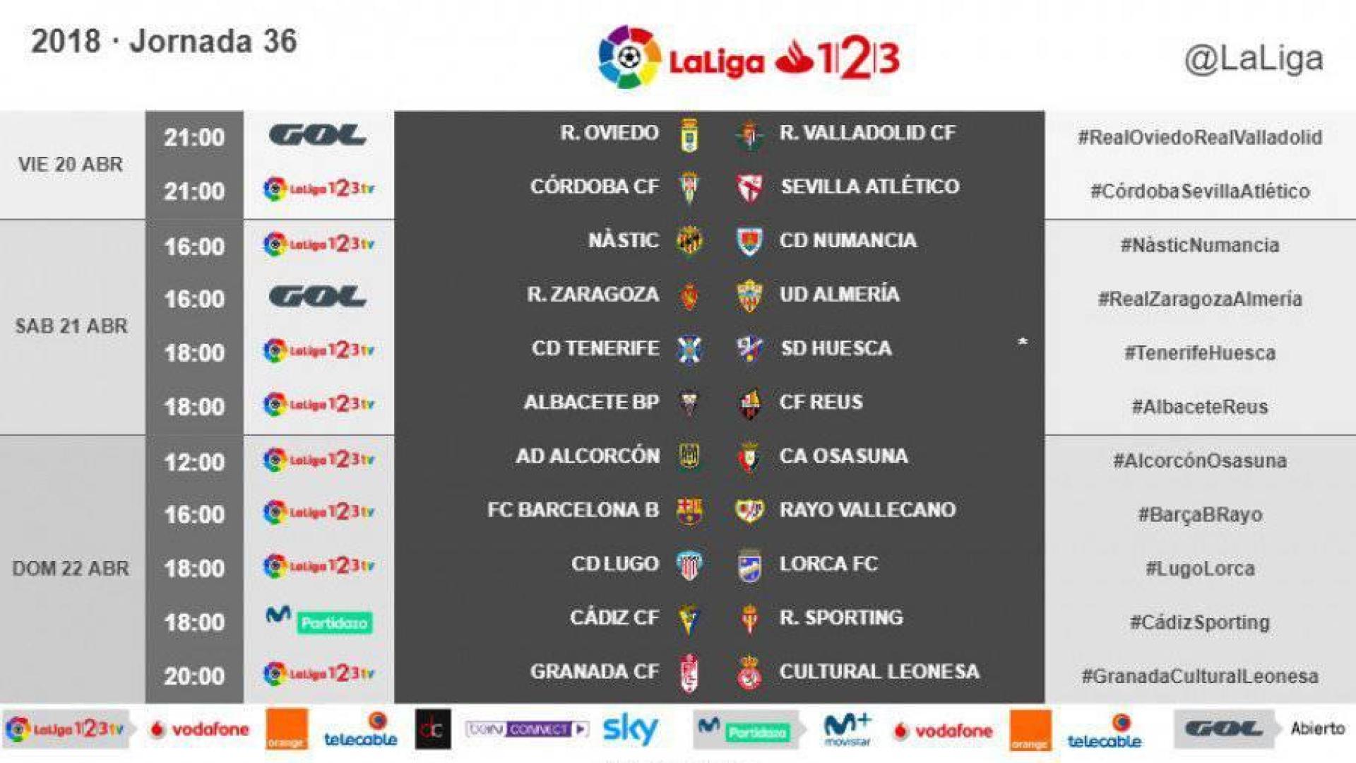 Osasuna jugará en Alcorcón el 22 de abril a las 12 horas