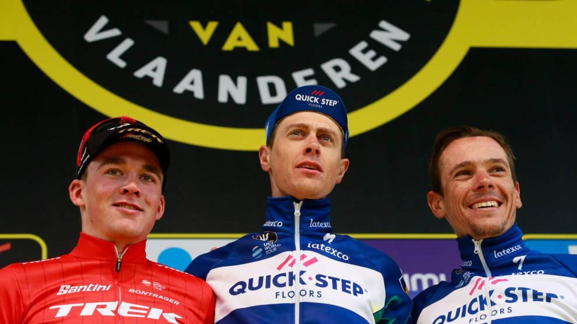Terpstra vuela para ganar el Tour de Flandes con Gilbert de escudero