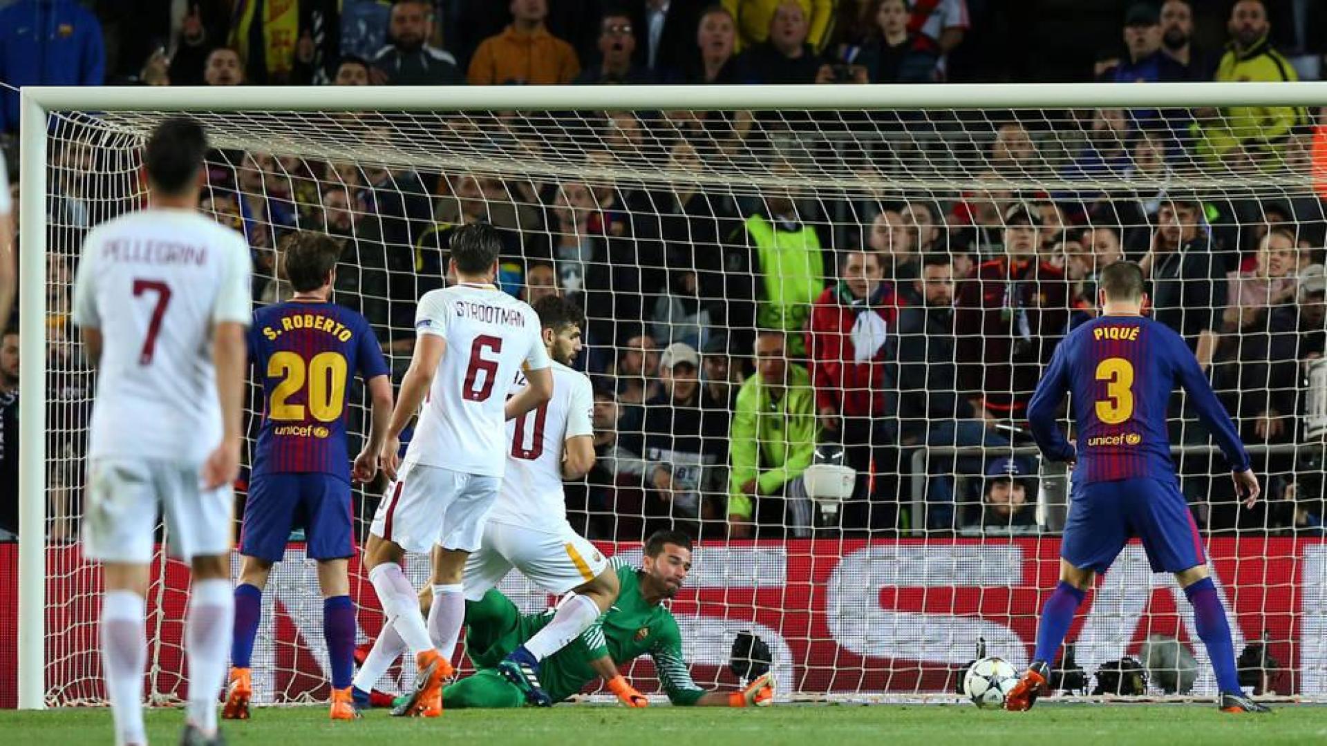 El Barcelona encarrila la eliminatoria a trompicones