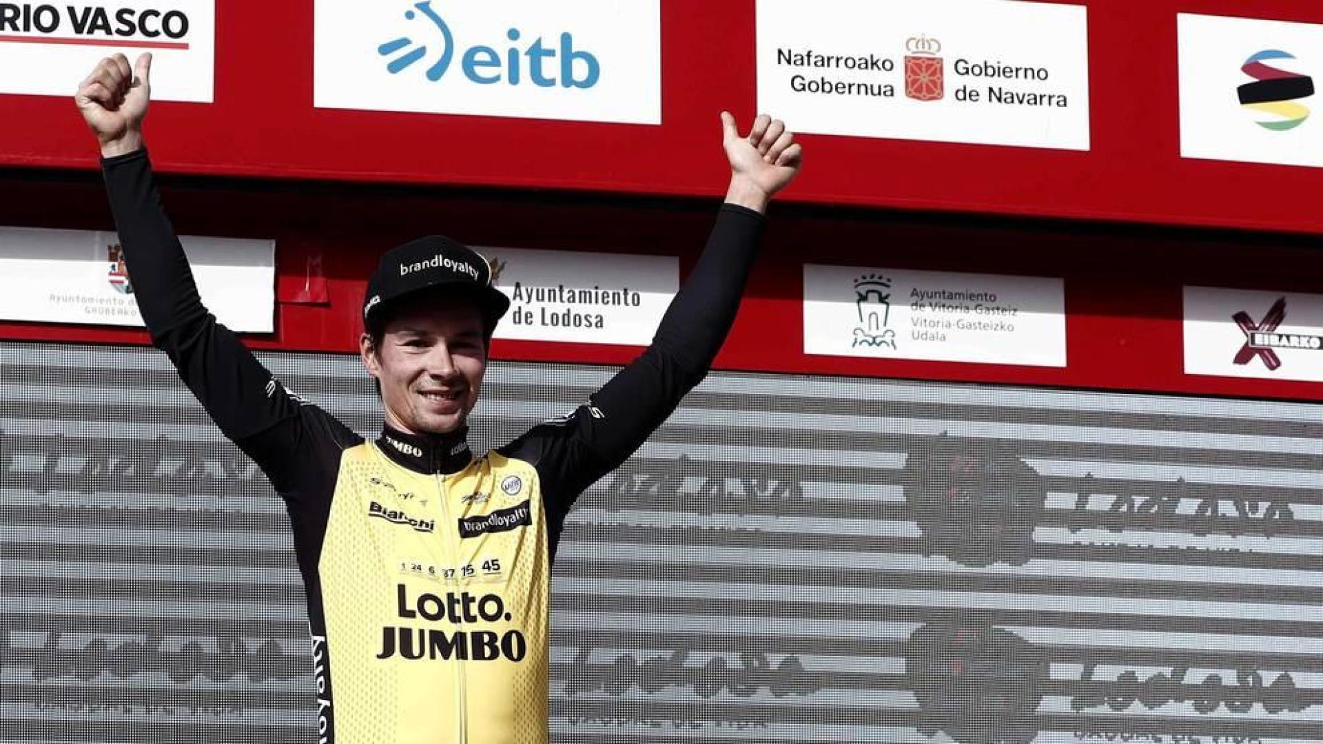 Roglic arrasa en la crono de Lodosa y deja la carrera casi sentenciada