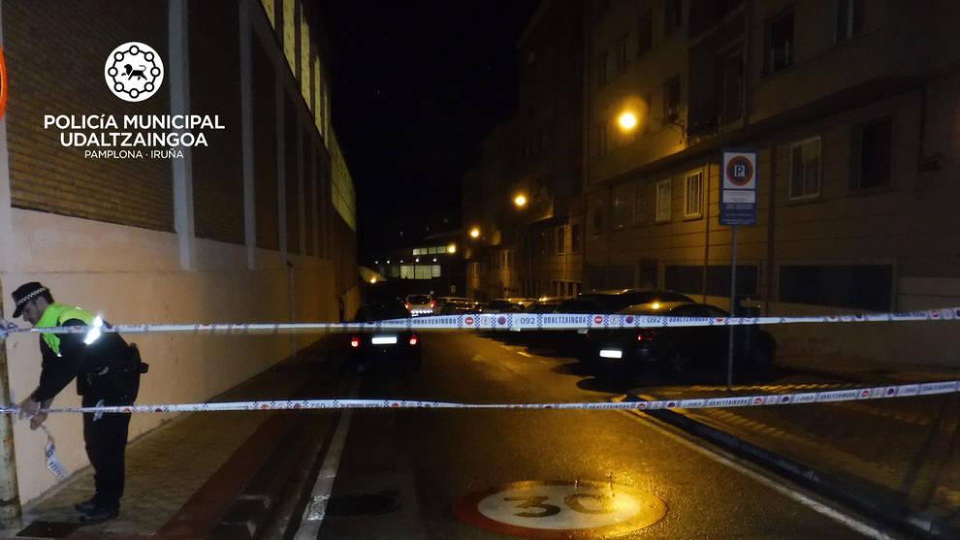 Dos heridos por arma blanca en una pelea en la Travesía Monjardín de Pamplona