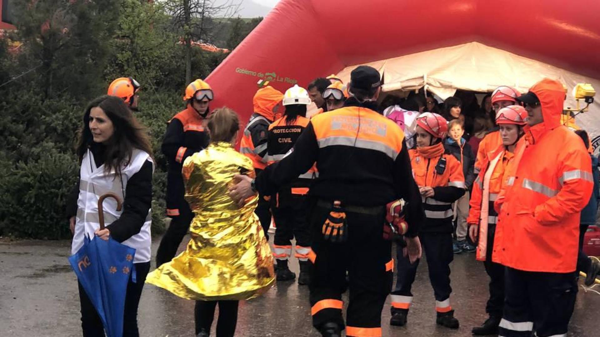 Simulacro en las Bardenas