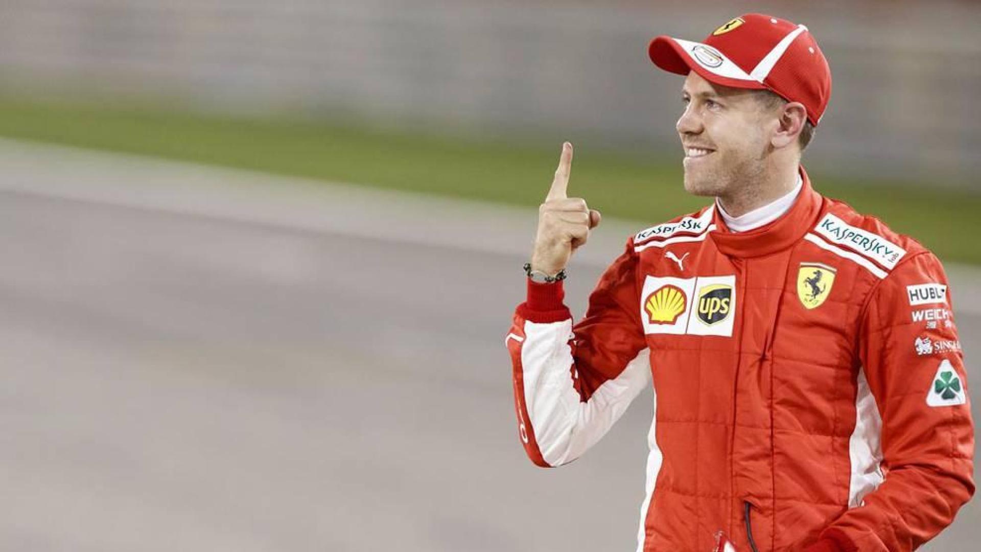 Vettel lidera la primera línea de Ferrari en Baréin