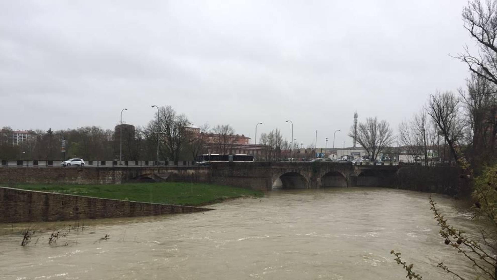 Temporal de lluvia en Navarra