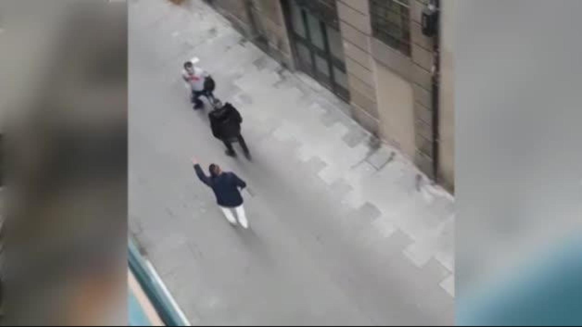 Enfrentamiento a machetazo limpio
