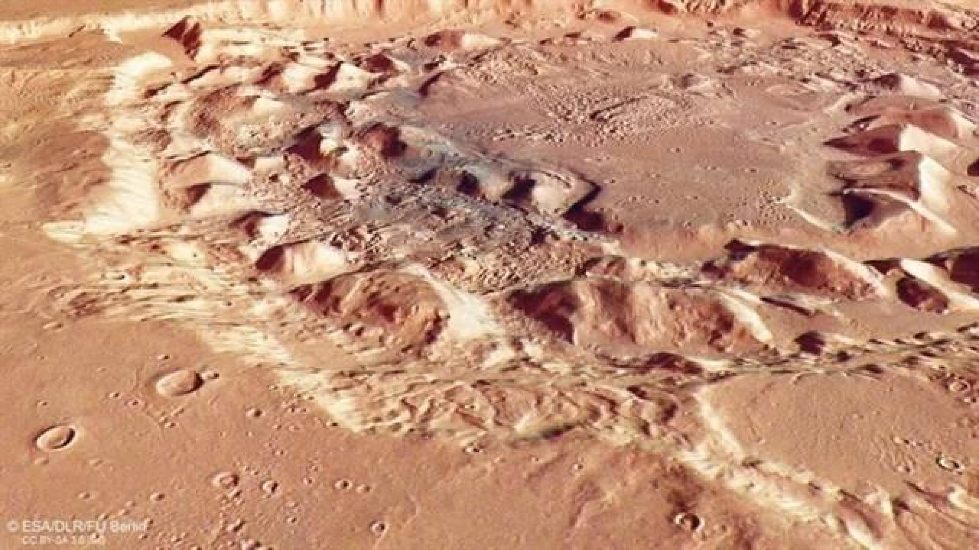 Intriga en Marte, ¿cráter de impacto o supervolcán?