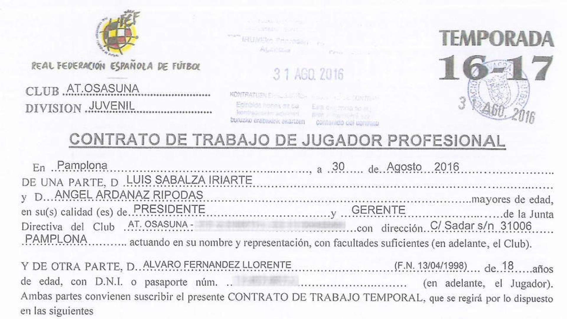 Álvaro Fernández alega falsedad en documento mercantil y se archiva su querella