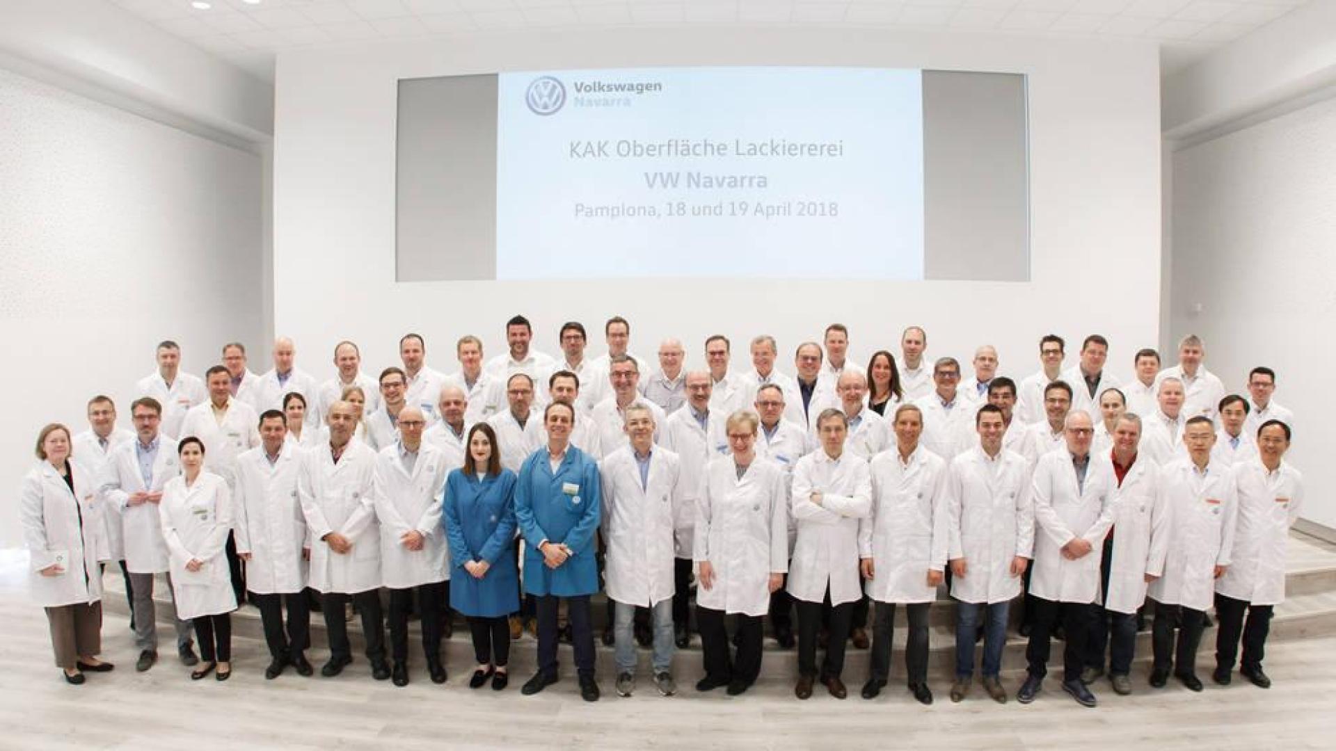 Volkswagen Navarra acoge un encuentro con responsables de Pintura del grupo