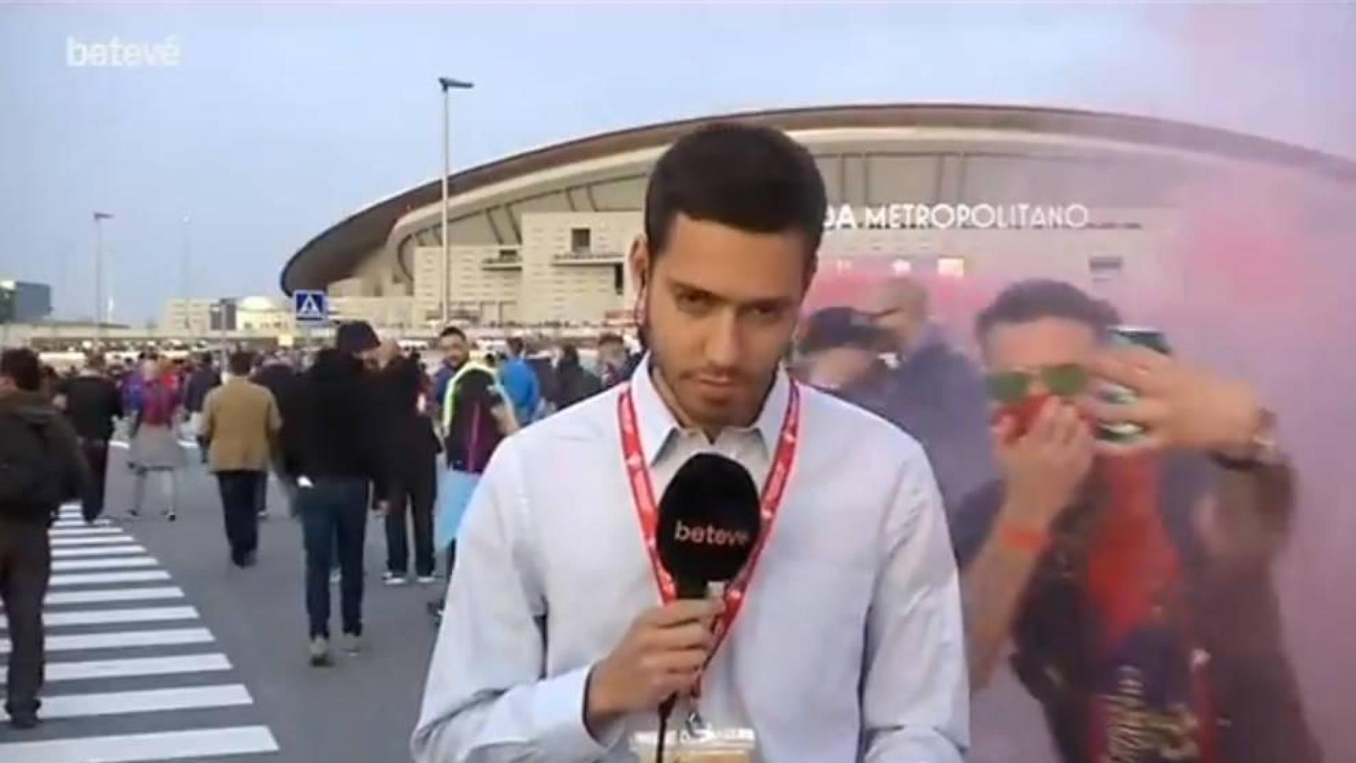 Un reportero denuncia en Twitter los ataques que sufrió en la Copa del Rey