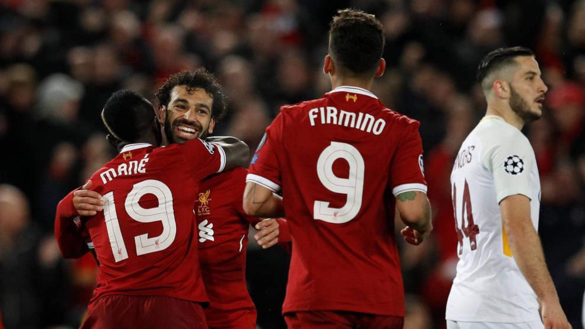 El Liverpool se acerca a la final tras golear al Roma