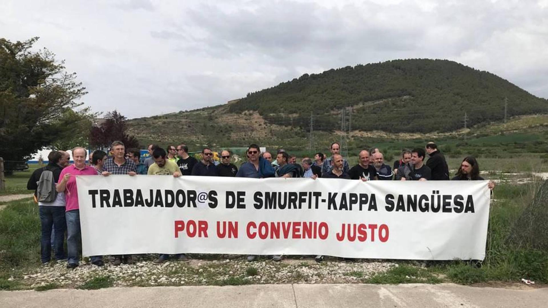 La plantilla de Smurfit Kappa Sangüesa pide “un convenio justo”
