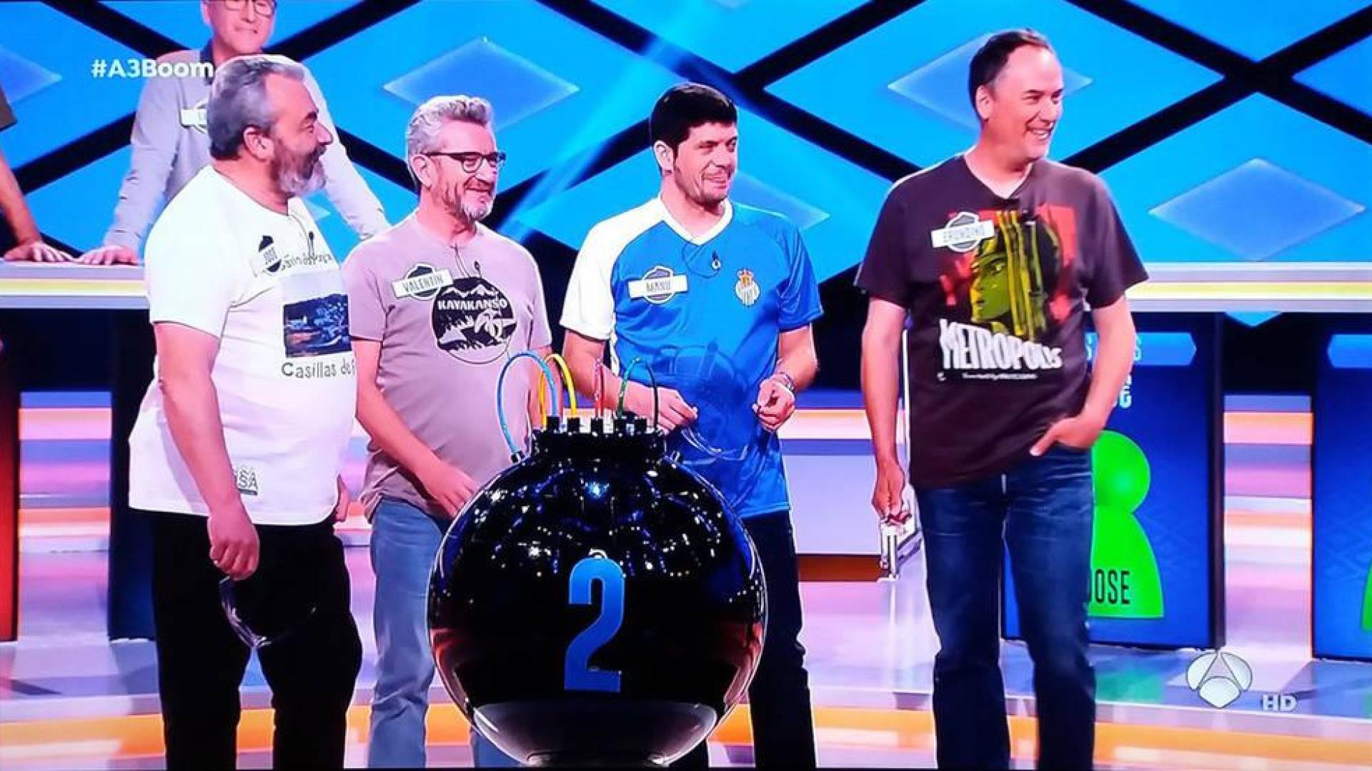 Manu Zapata viste en 'Boom' una camiseta de la Peña Sport