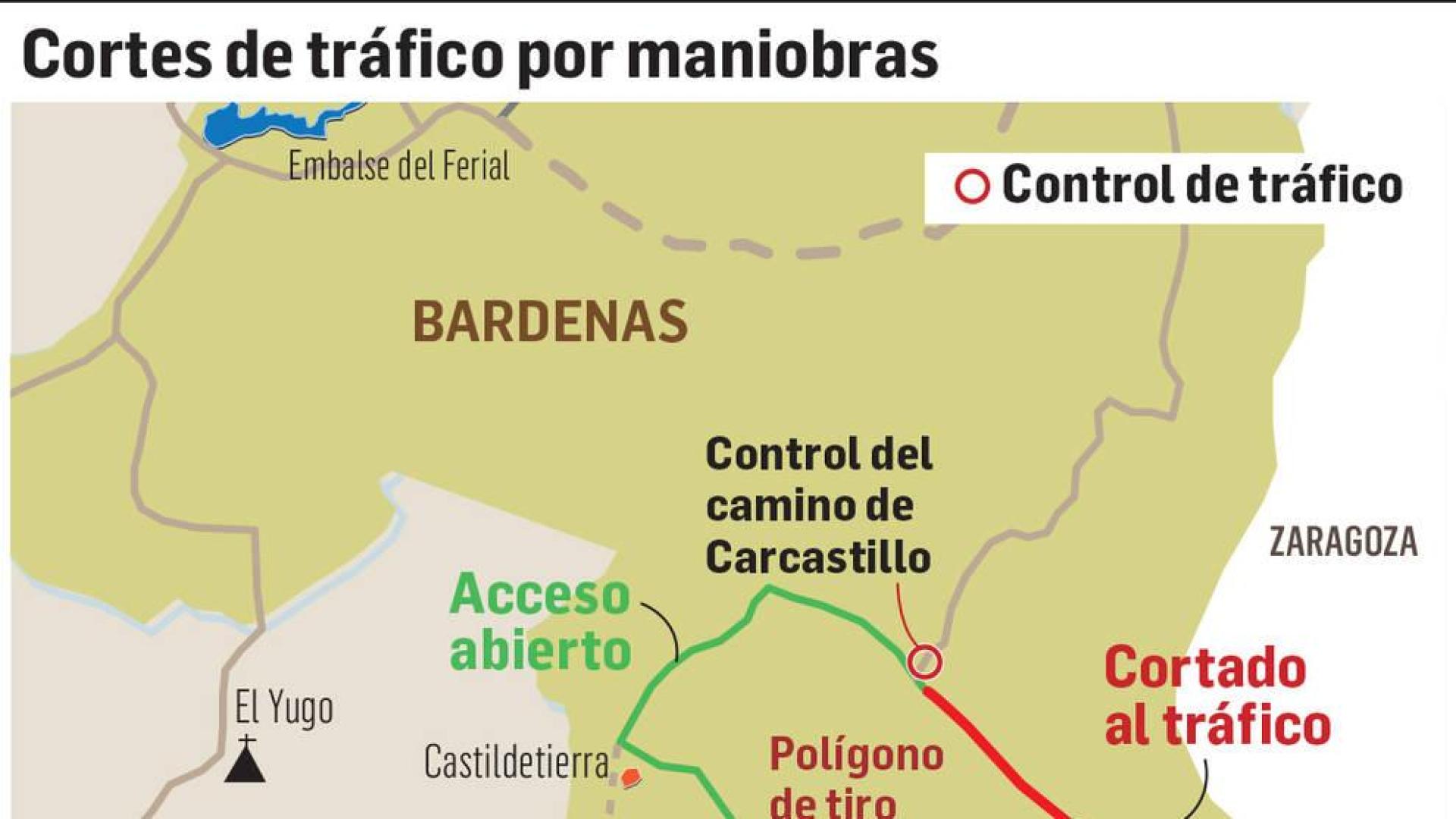 Nuevos ejercicios en el polígono de Bardenas del 7 al 11 de mayo