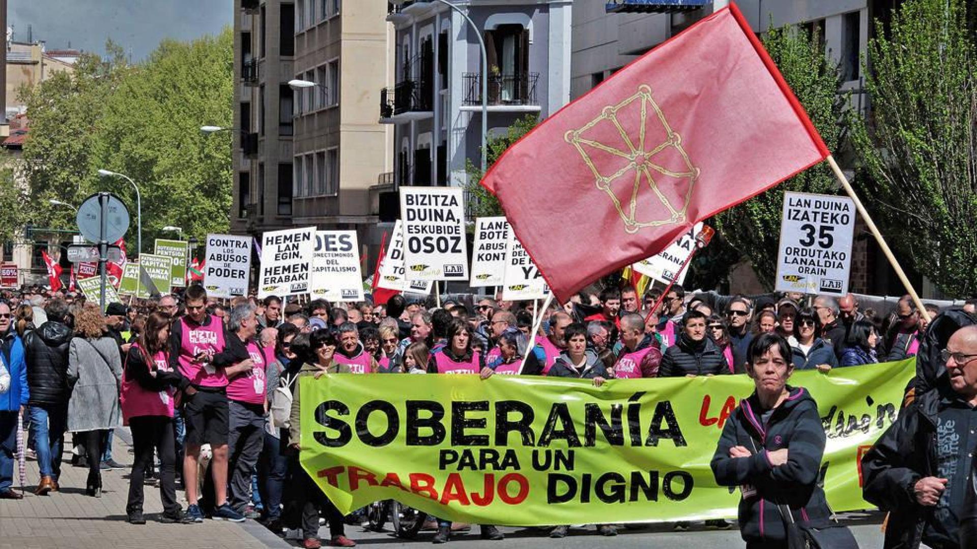 LAB se moviliza por un "trabajo, una vida y un pueblo digno para todos"