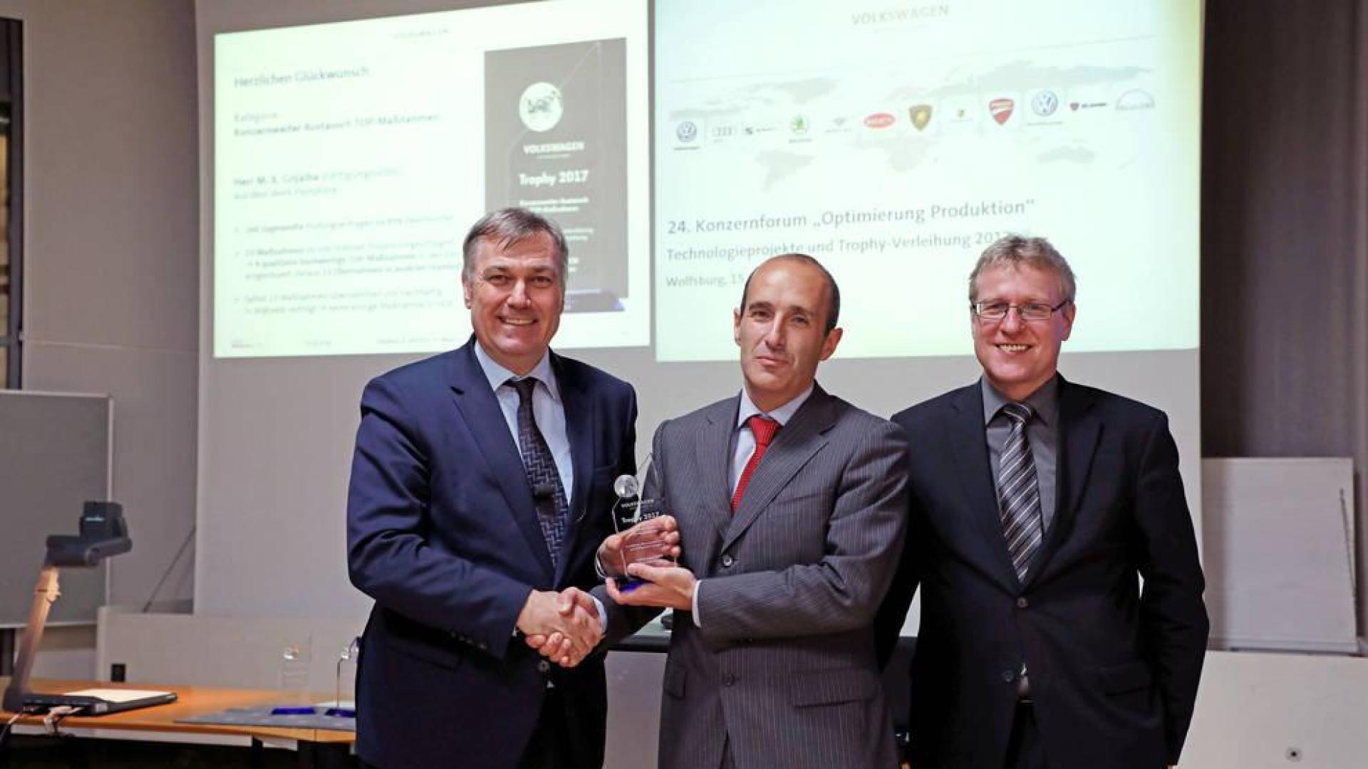Volkswagen Navarra gana el “Premio de Intercambio de Ideas de Mejora 2017”