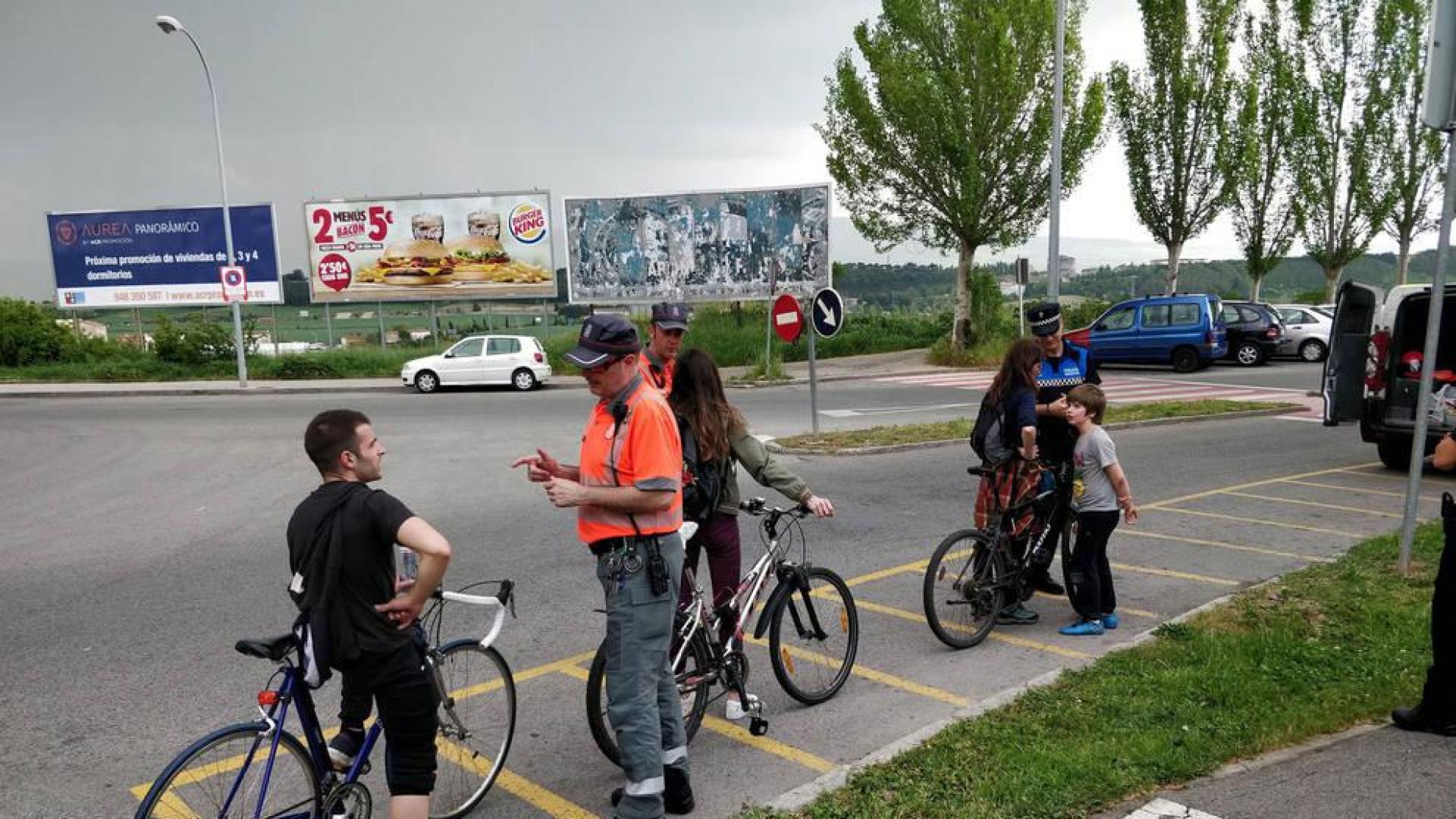 Las policías locales de Navarra realizarán controles preventivos a ciclistas esta semana