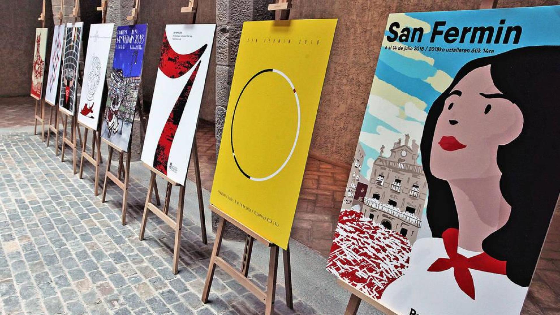 Estos son los ocho finalistas del concurso de carteles de San Fermín 2018