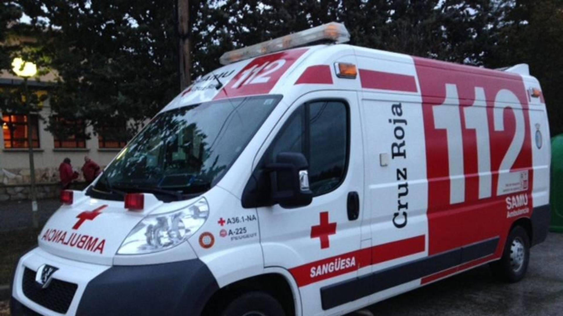 Ambulancia de la Cruz Roja.