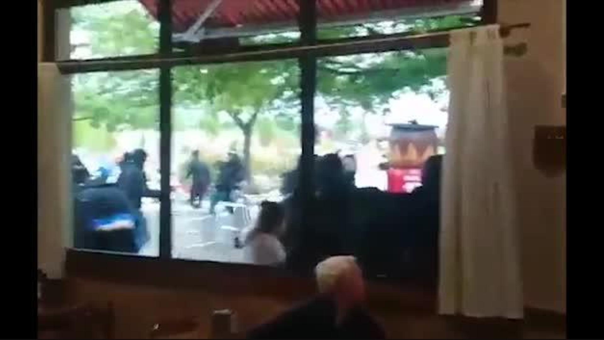 Batalla campal entre ultras de Osasuna y del Oviedo