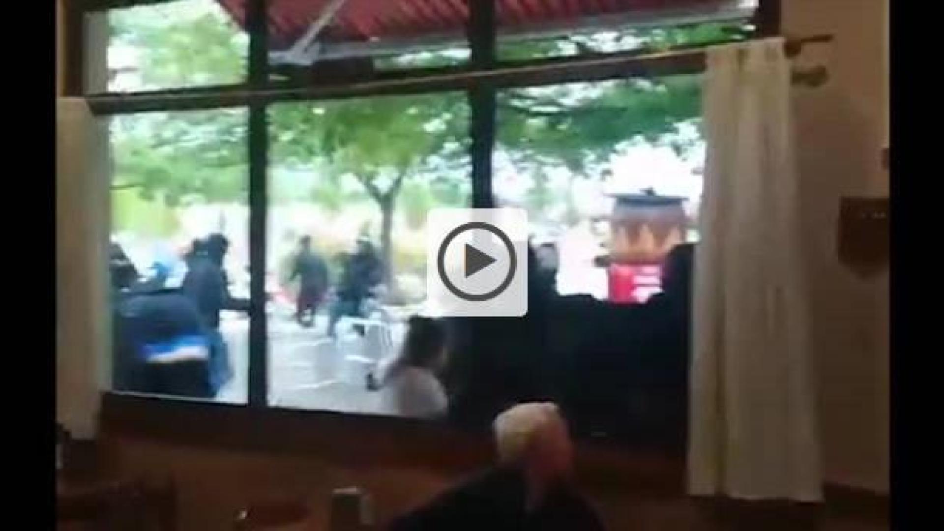 Batalla campal entre ultras de Osasuna y del Oviedo