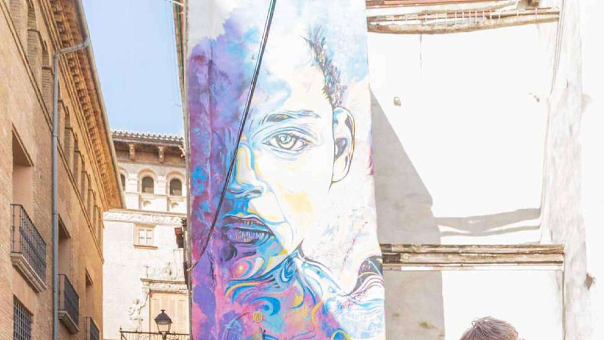 La muestra de arte urbano de Tudela se extiende a Arguedas y Peralta