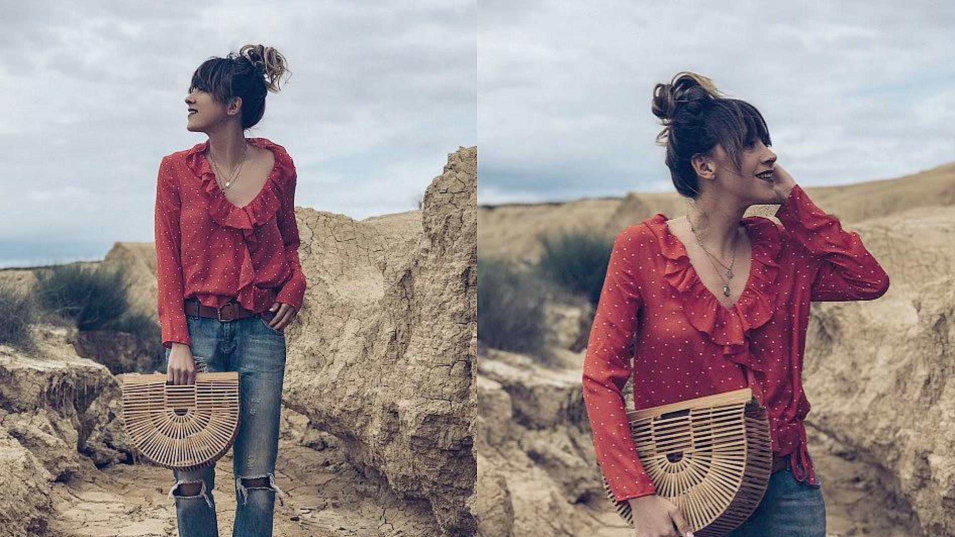 Cómo combinar una blusa de lunares esta primavera