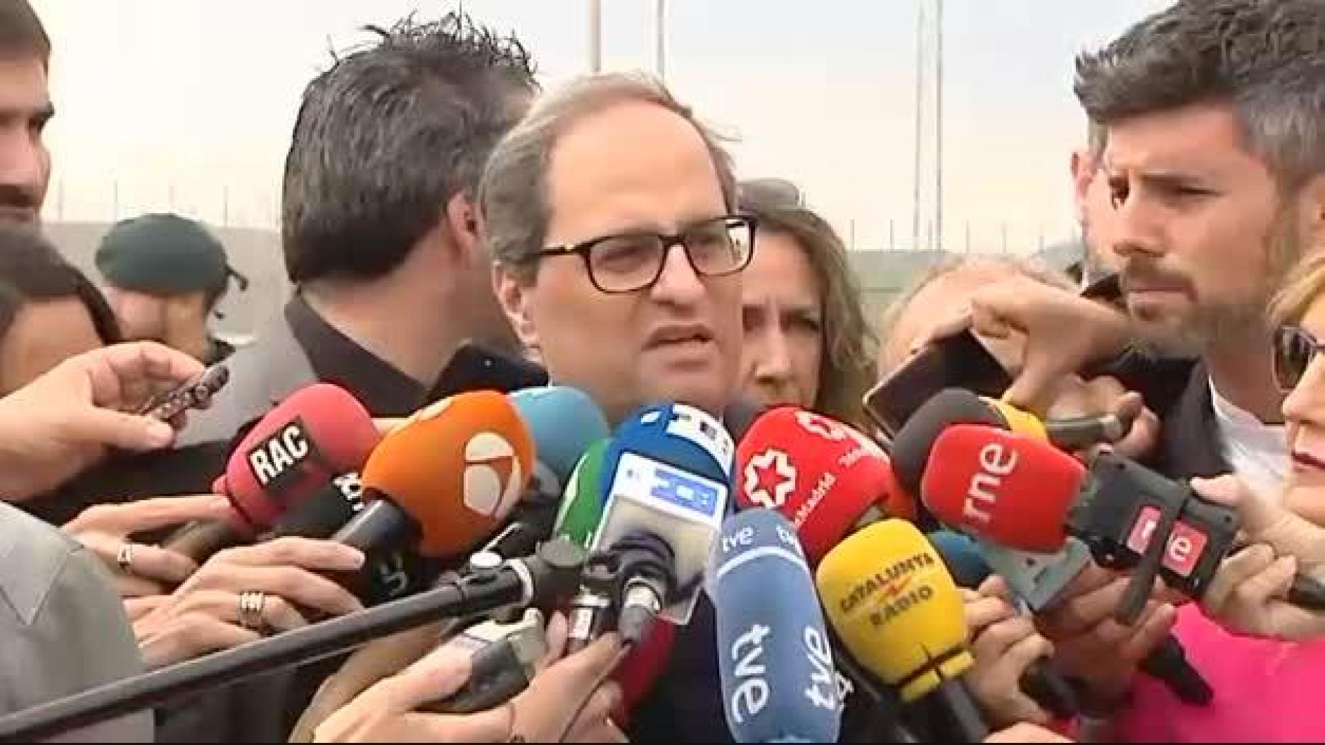 Torra: "Cataluña está esperando a sus políticos honorables"