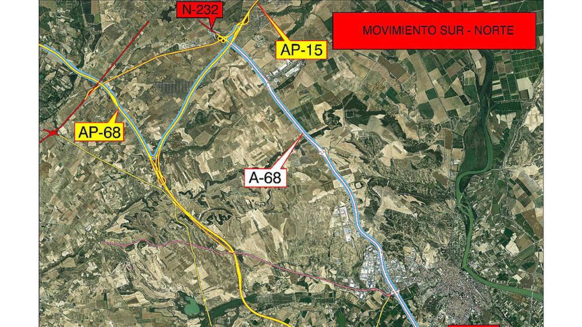 Habilitado el nuevo acceso a la AP-68 desde la AP-15 en Tudela