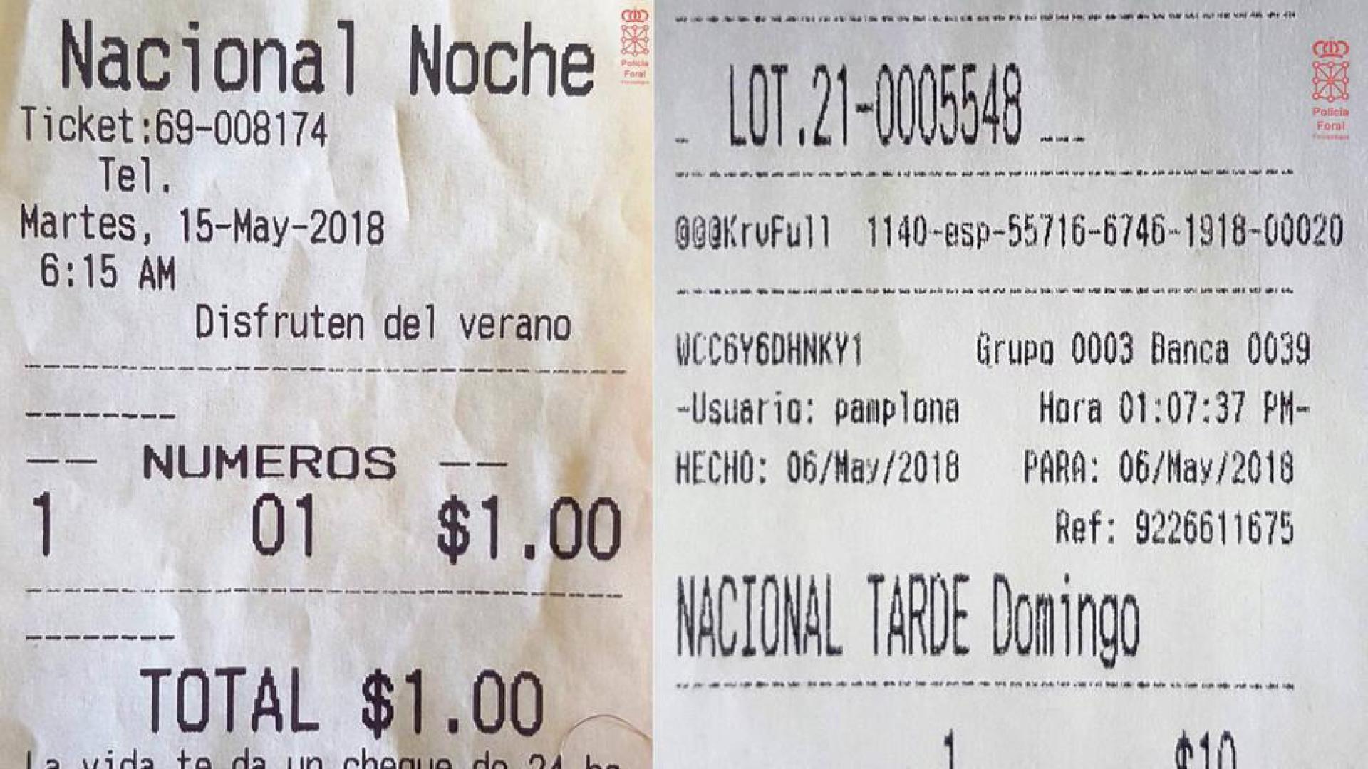 Denunciados en Ansoáin y Pamplona cuatro locales por vender lotería no autorizada