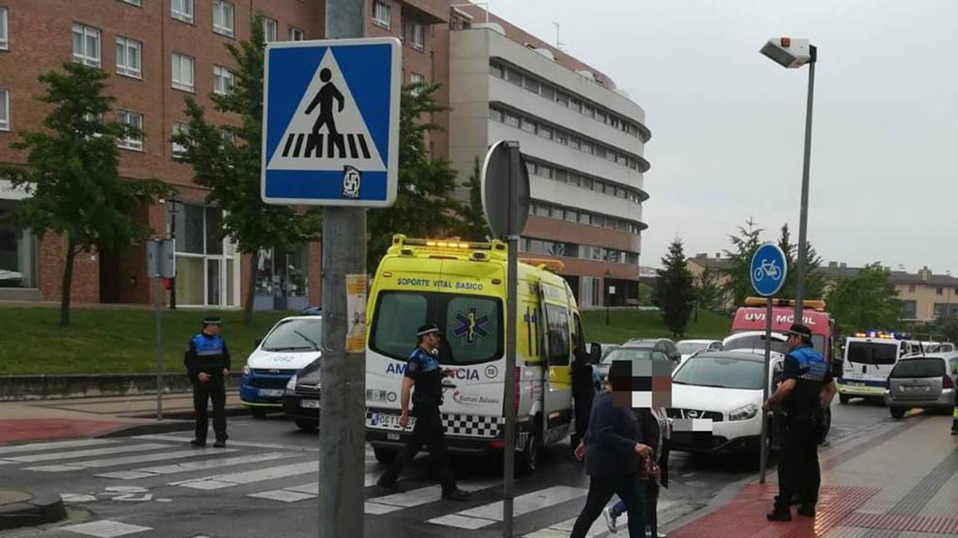 Una mujer de 79 años, atropellada en un paso de peatones en Pamplona