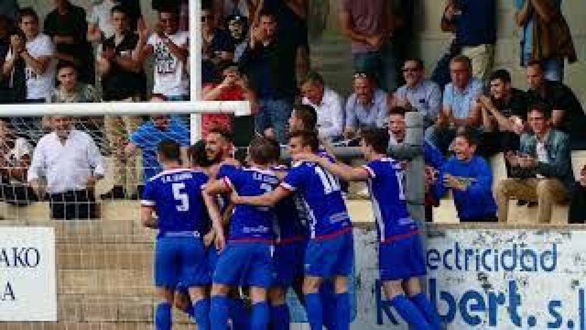 Gol del Izarra a la UD Llagostera