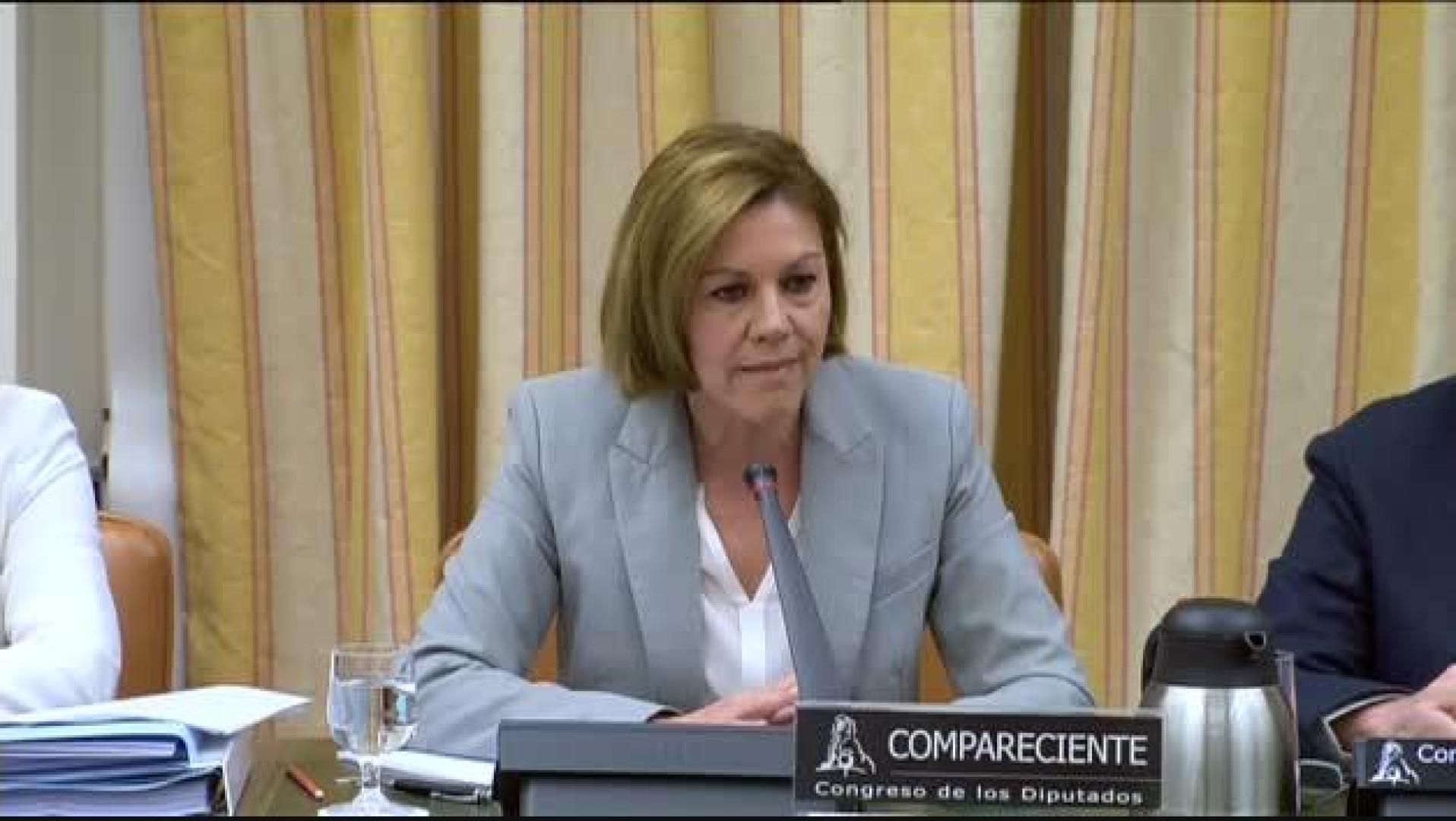 Cospedal: "El PP no ha sido condenado penalmente, sino personas que estuvieron en el PP"