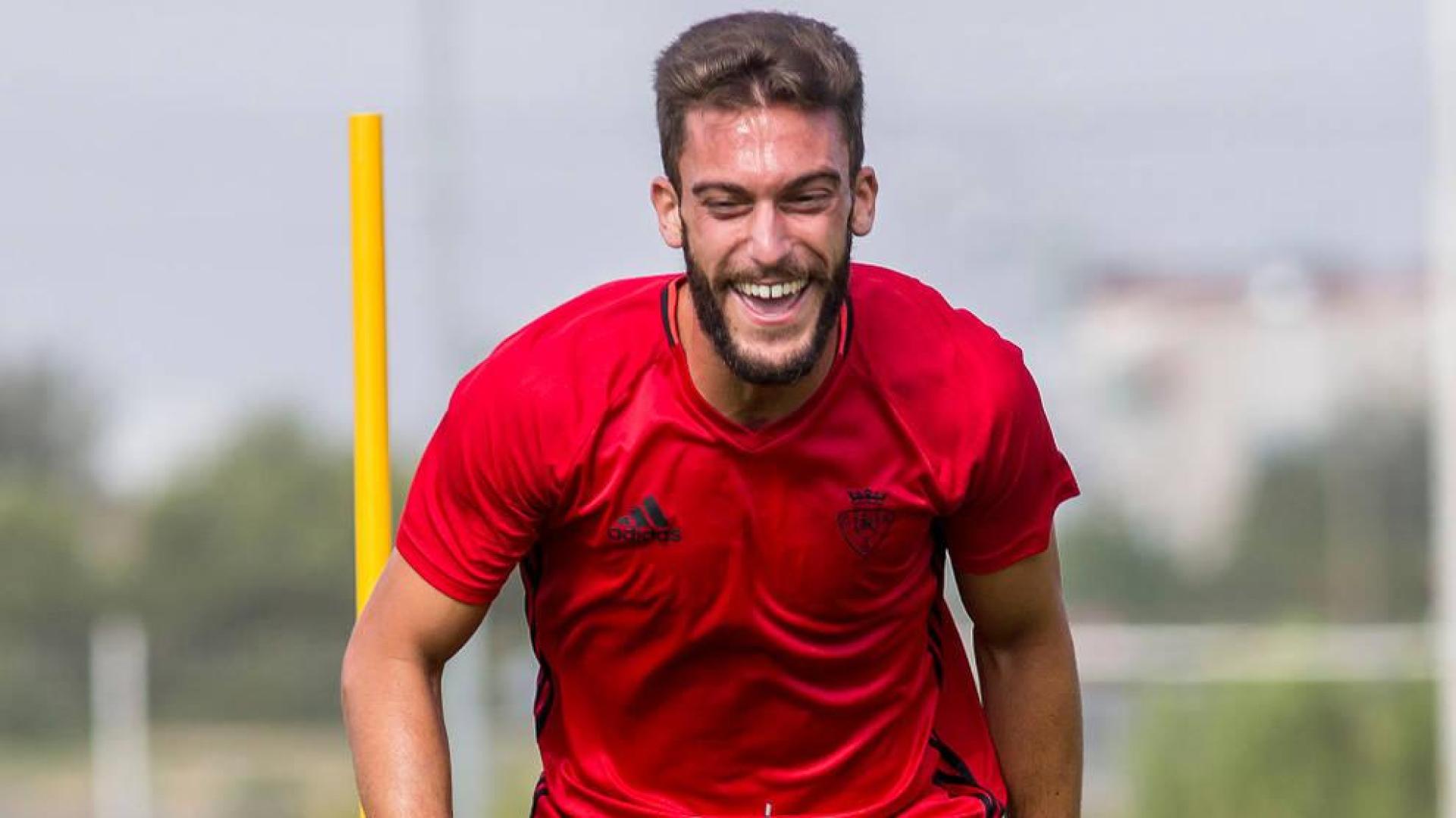 Roberto Torres, sonriente durante uno de los circuitos de entrenamiento en Tajonar.