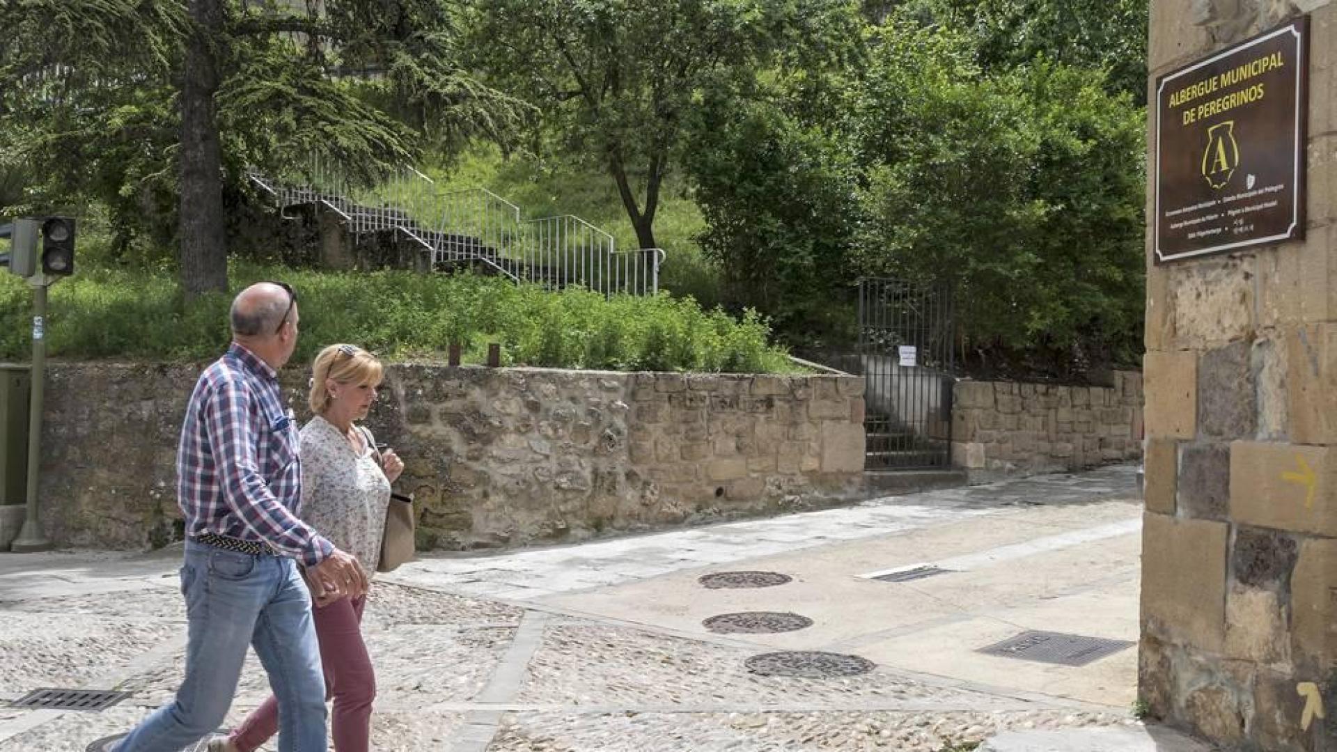 El atajo entre Santo Domingo y la calle La Rúa de Estella, cerrado por seguridad