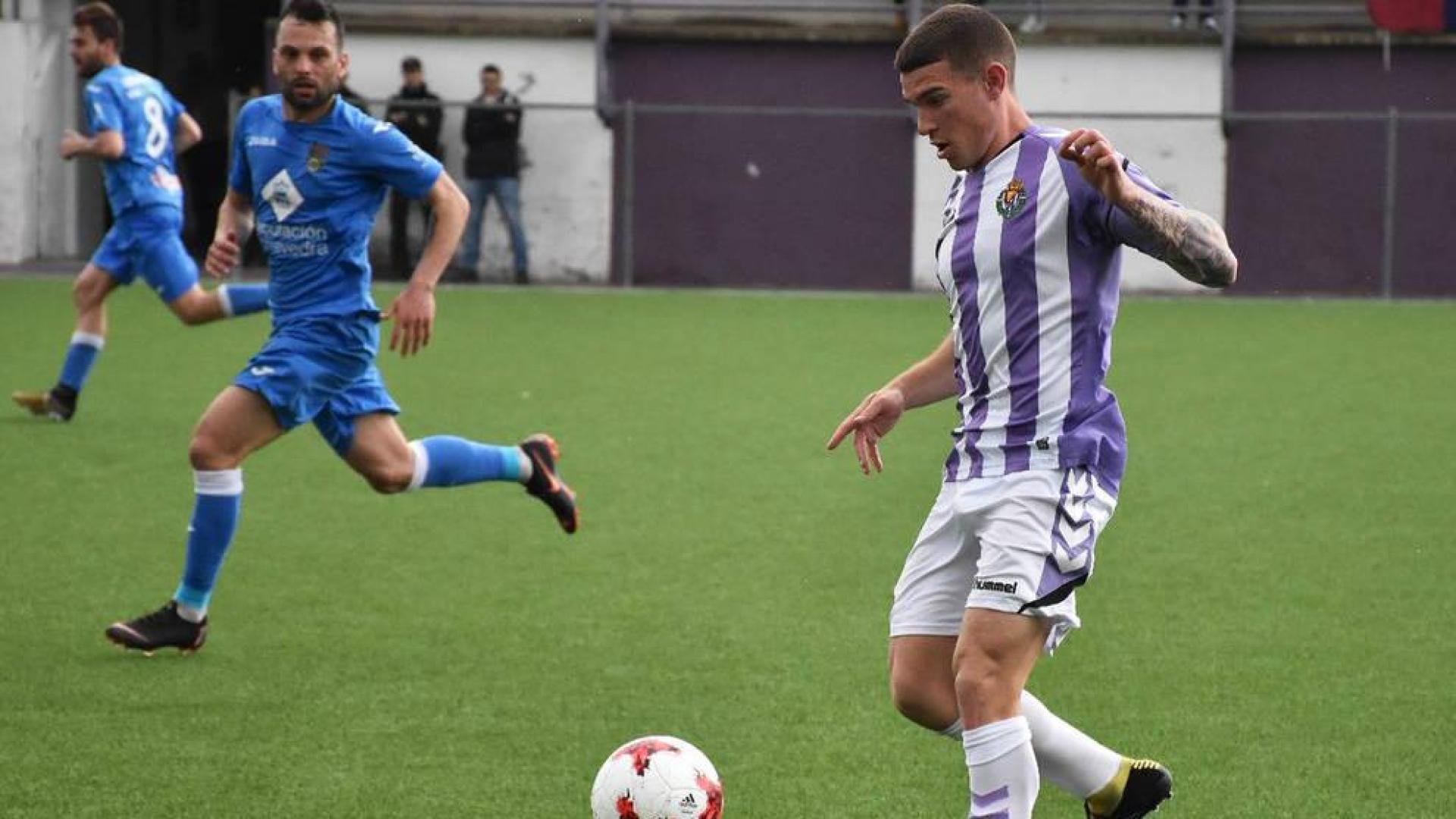 Samanes, jugador navarro del Valladolid, conoce el terreno
