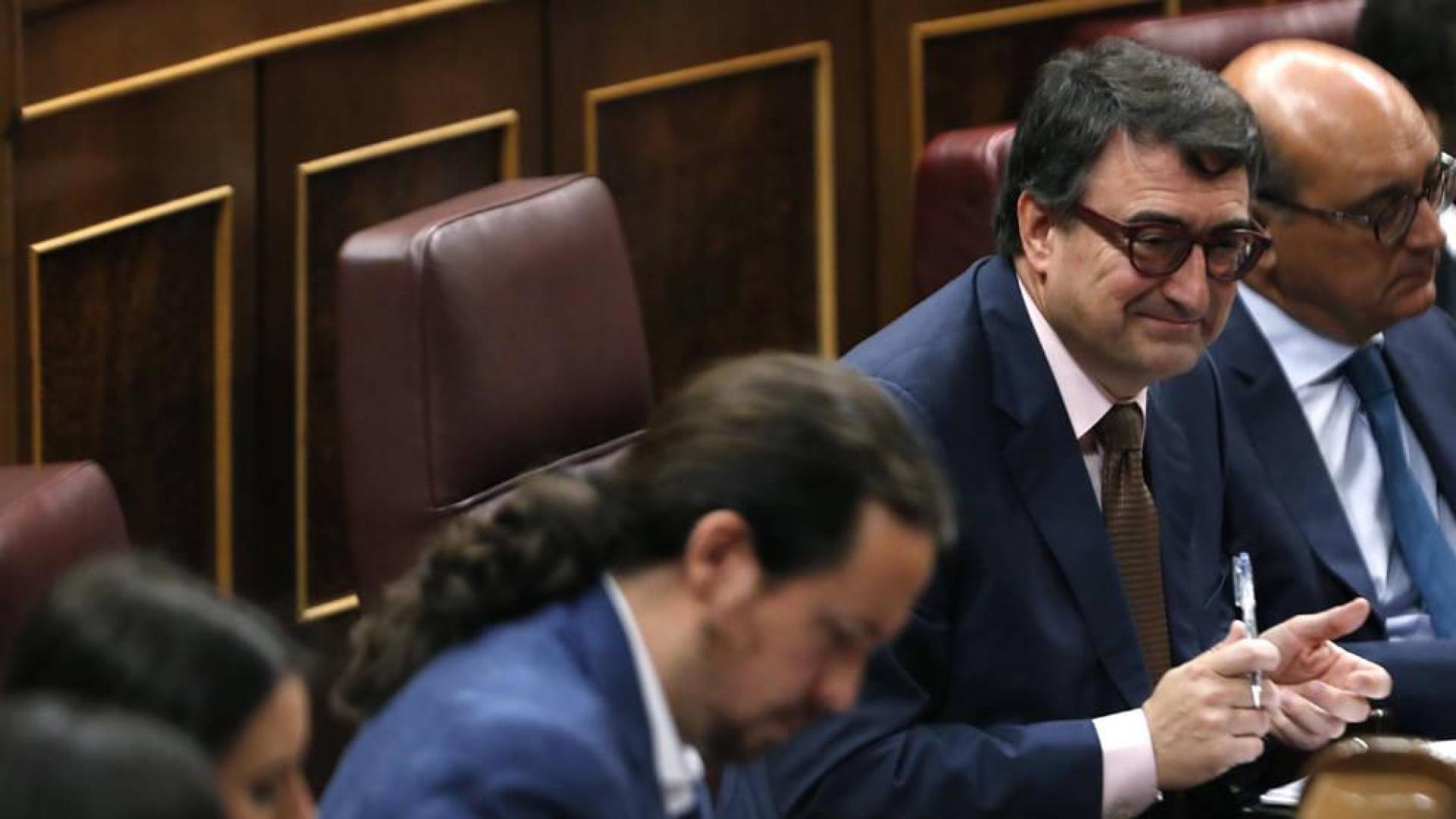 Aitor Esteban, en el Congreso de los Diputados.