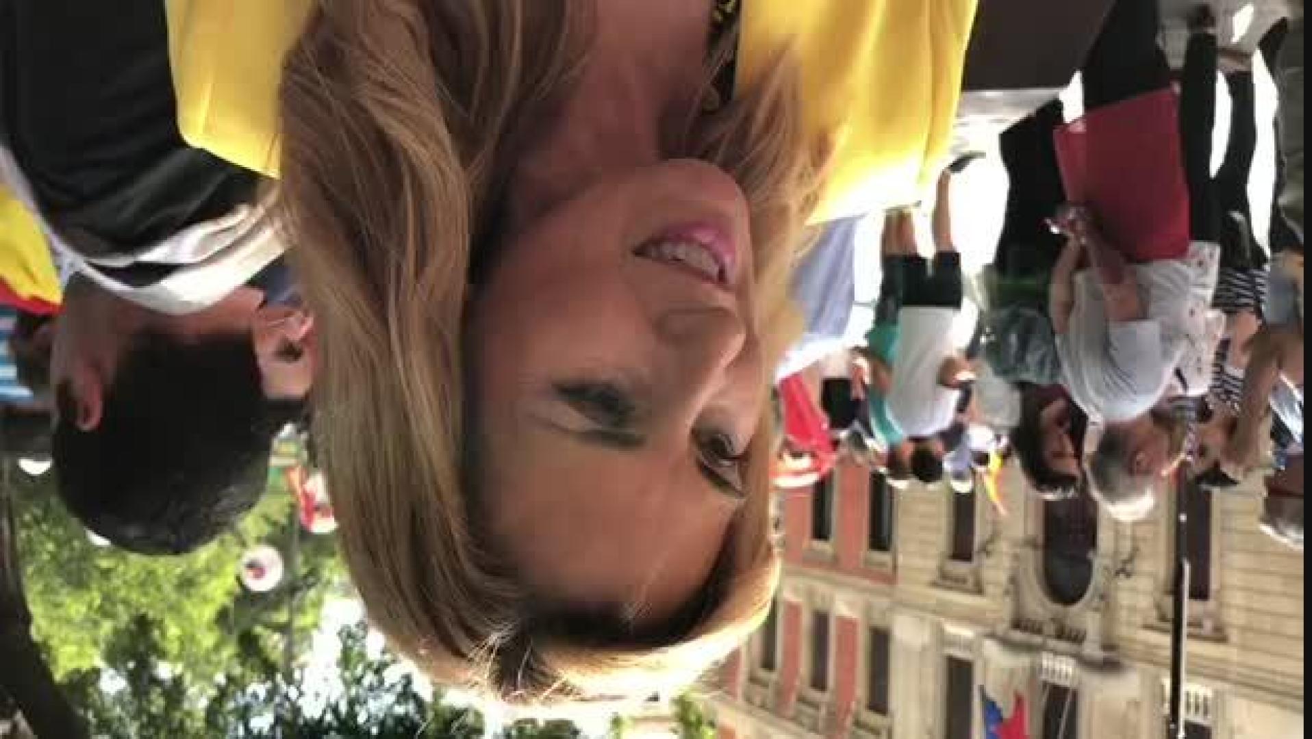 Testimonio de Ana Beltrán, portavoz del PP, en la manifestación contra la política lingüística del Gobierno de Barkos