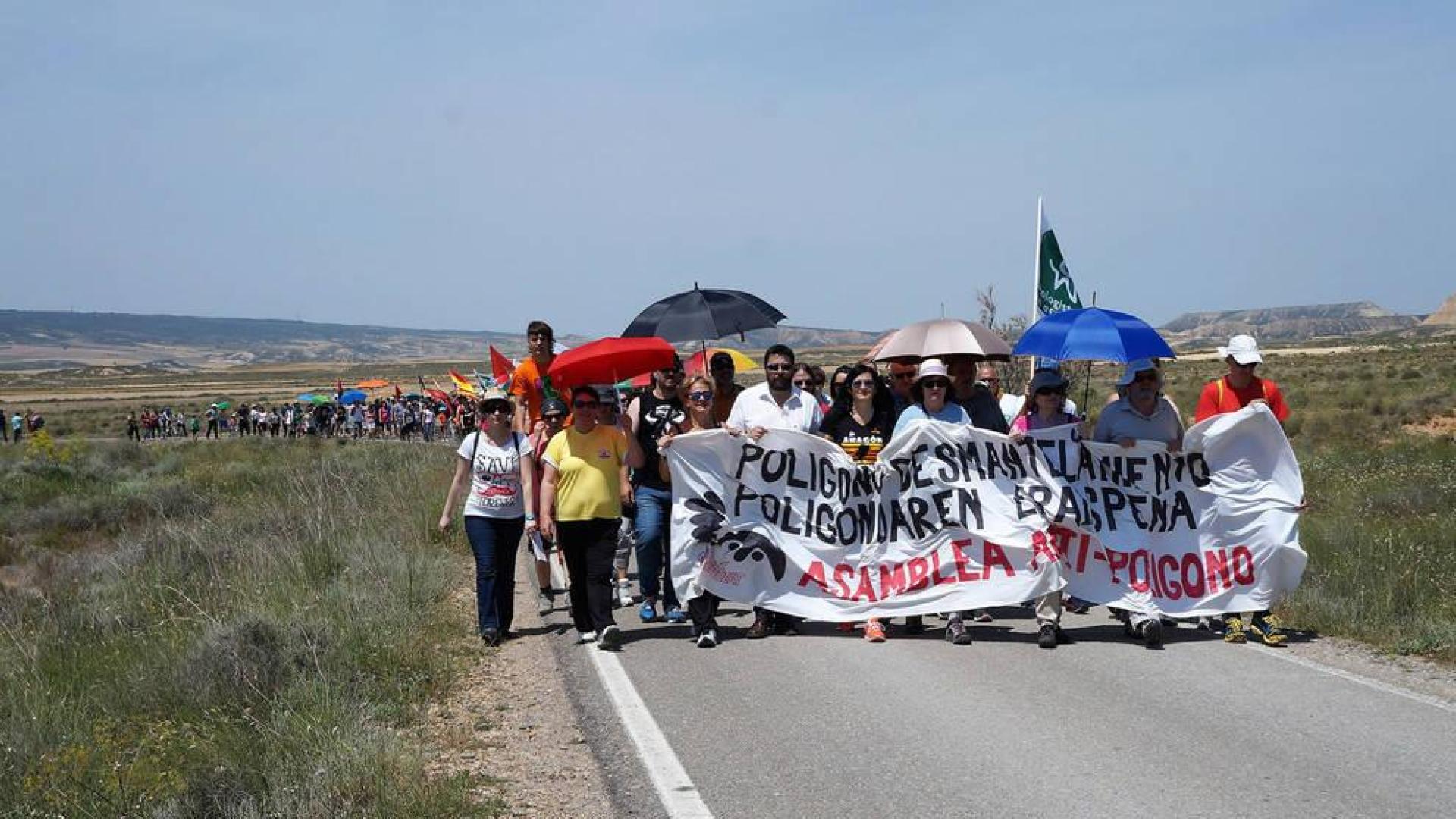 Piden que en 2028 no se renueve el convenio del polígono de tiro de Bardenas
