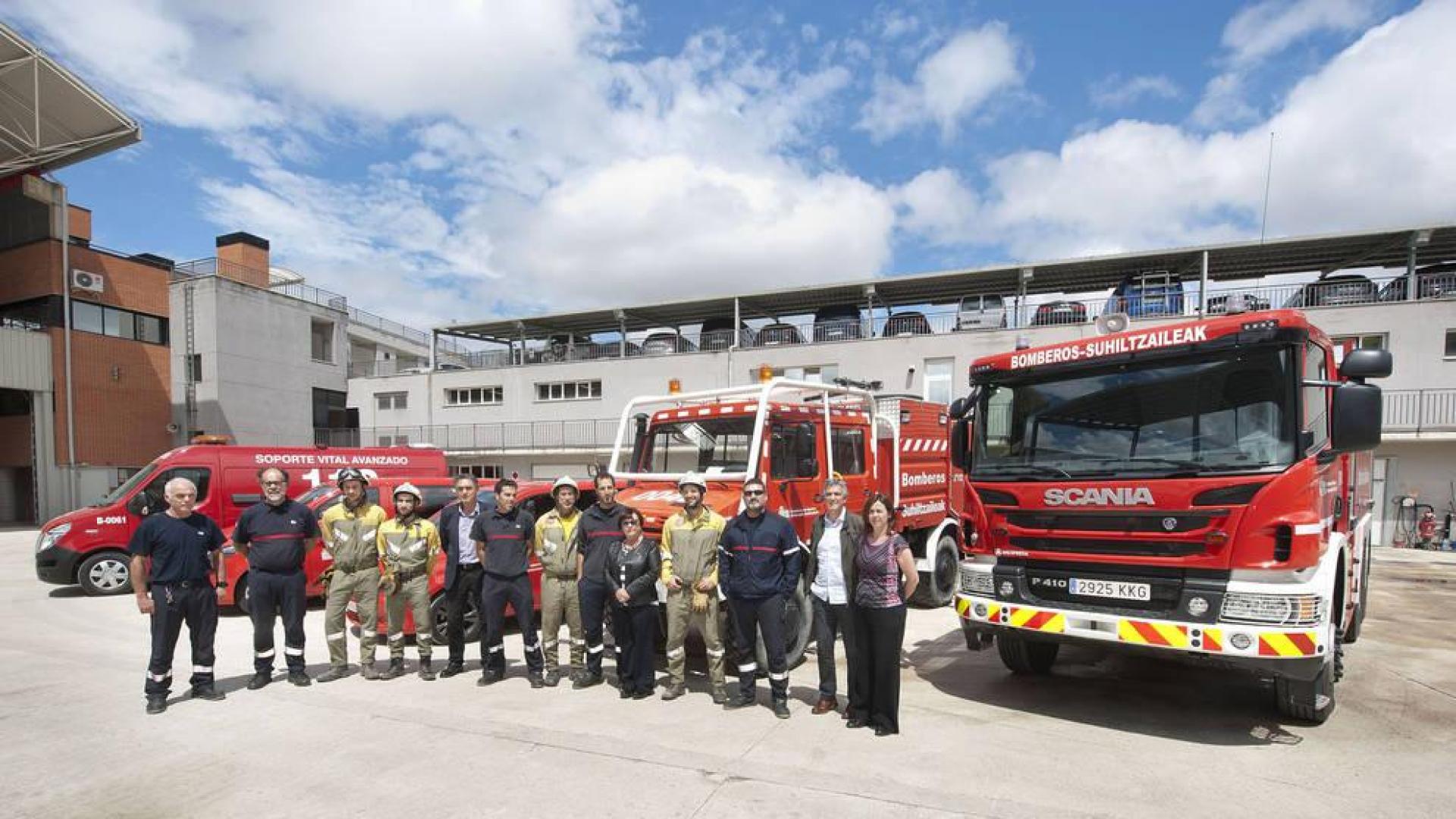 Seis nuevos vehículos para el Servicio Navarro de Bomberos