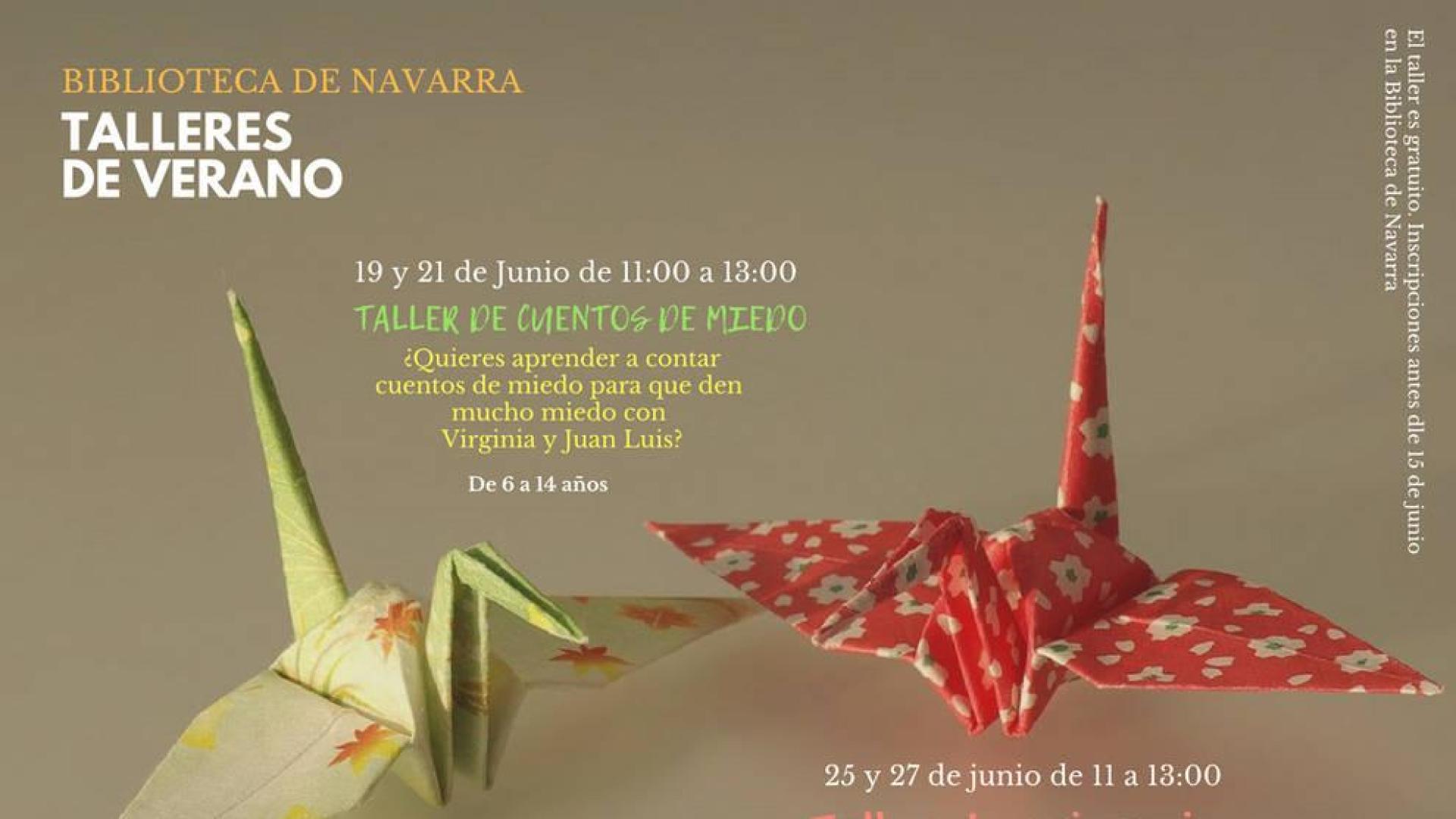 La Biblioteca de Navarra organiza talleres para niños y jóvenes en junio